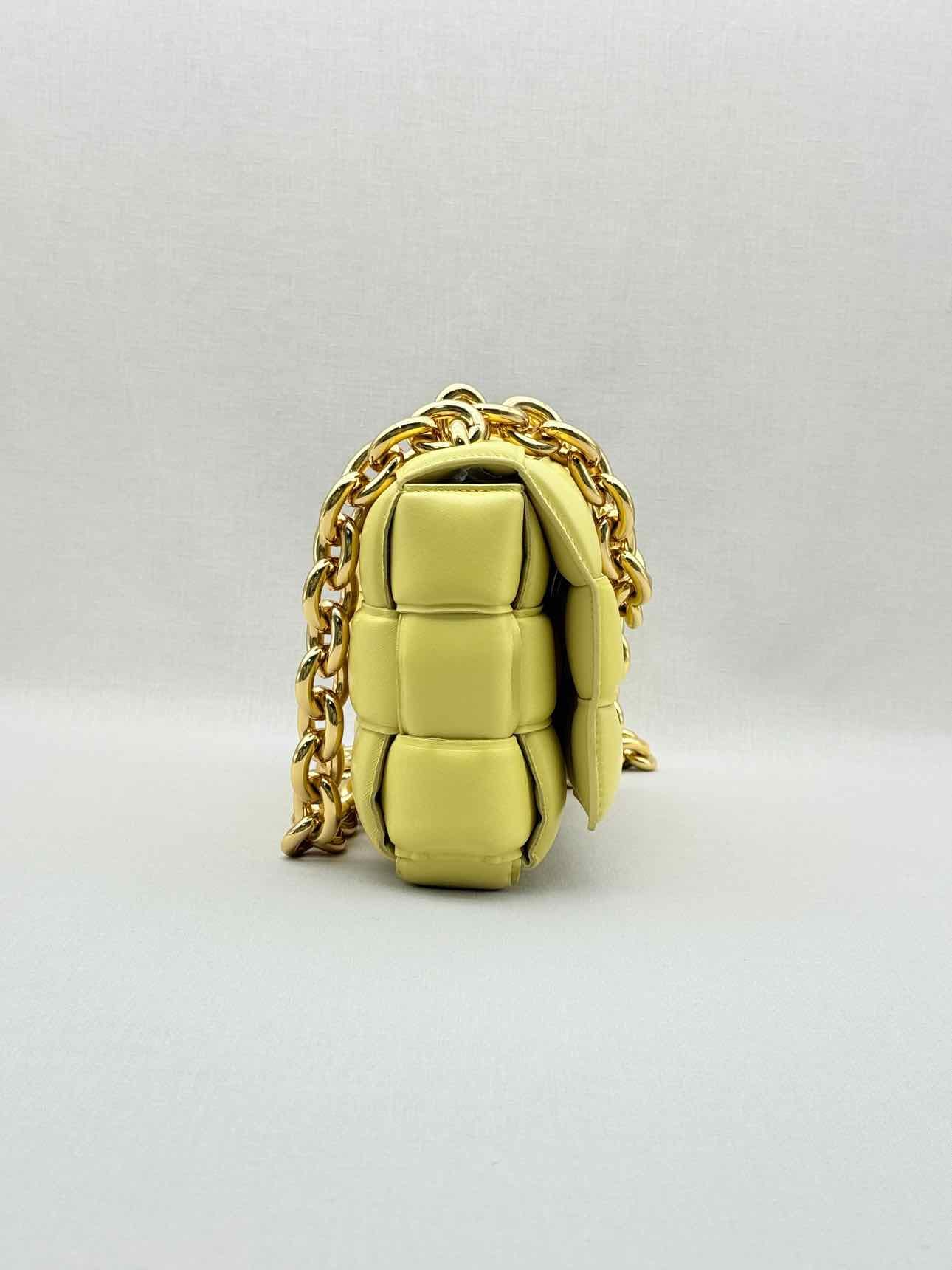 Bottega Veneta Cassette Yellow Shoulder Bag