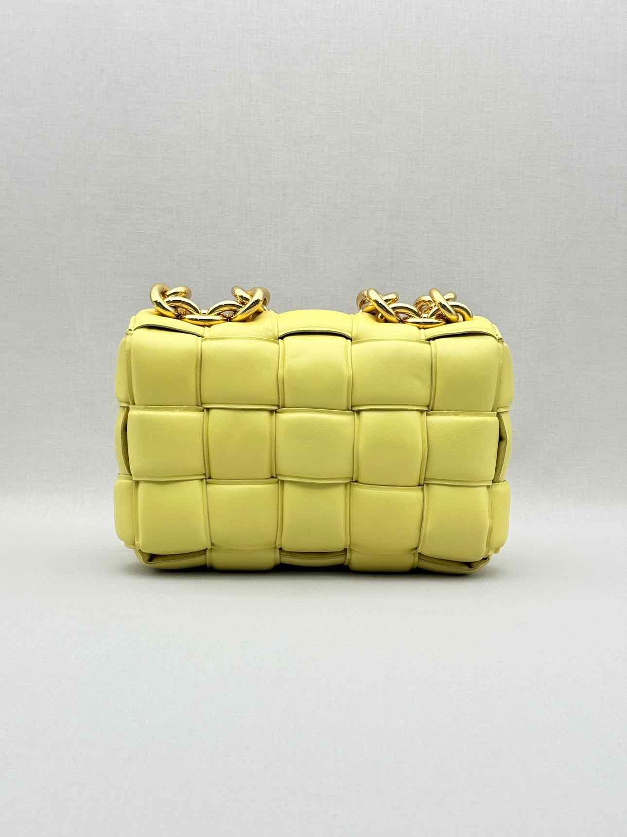 Bottega Veneta Cassette Yellow Shoulder Bag