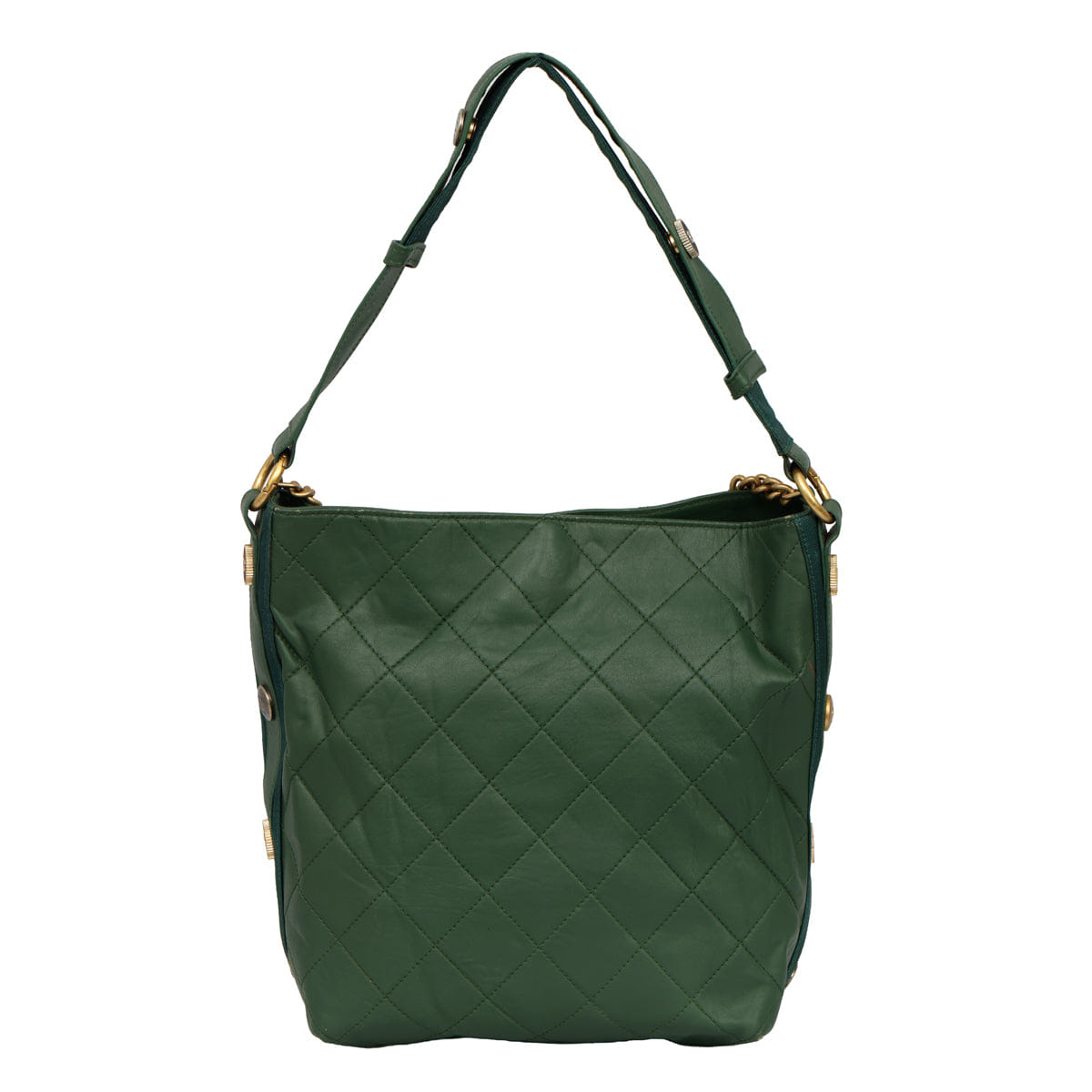 CHANEL CALFSKIN LARGE BUTTON - UP HOBO BAG