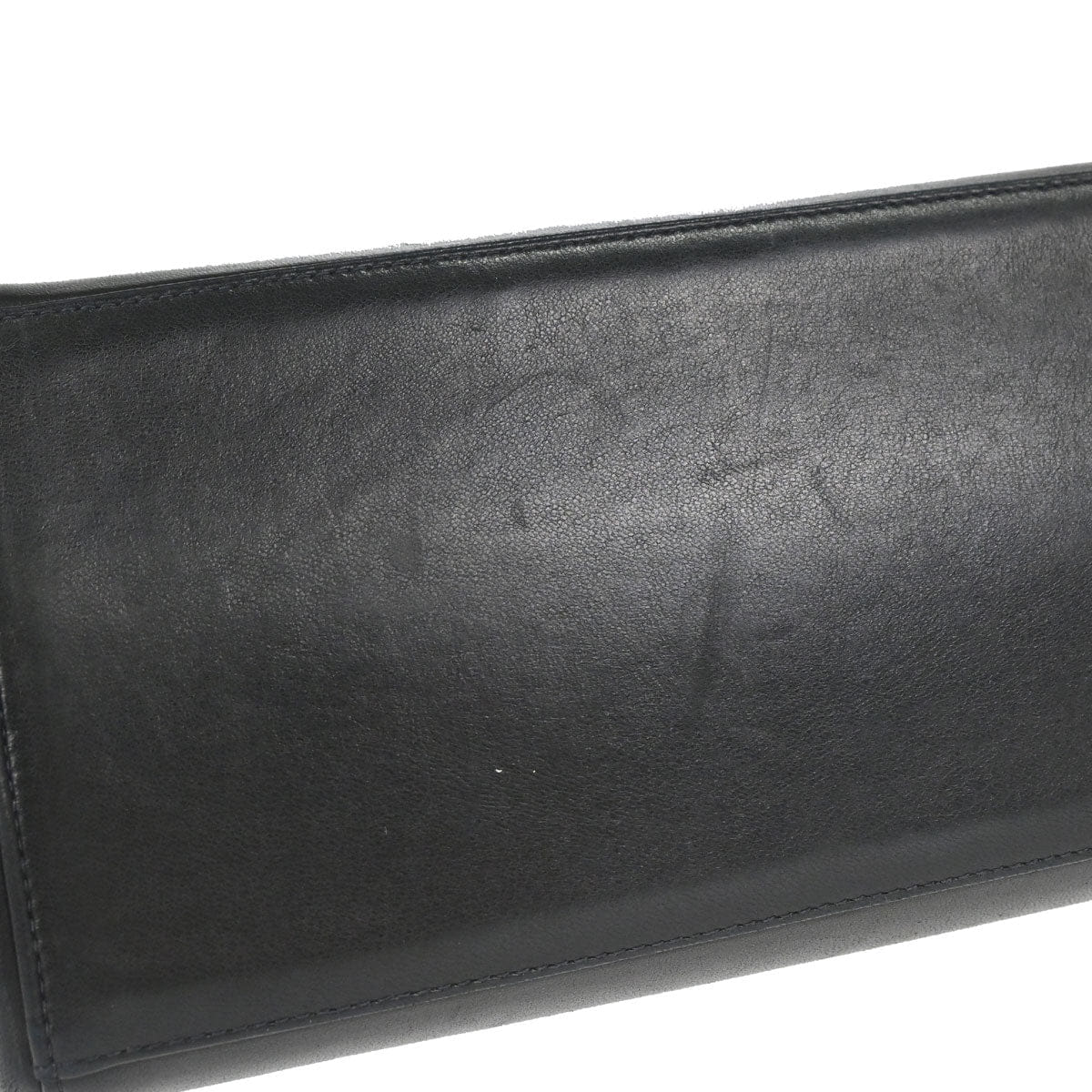 Chanel 2000 - 2002 Black Lambskin Choco Bar Mademoiselle Lock Accordion Flap Bag