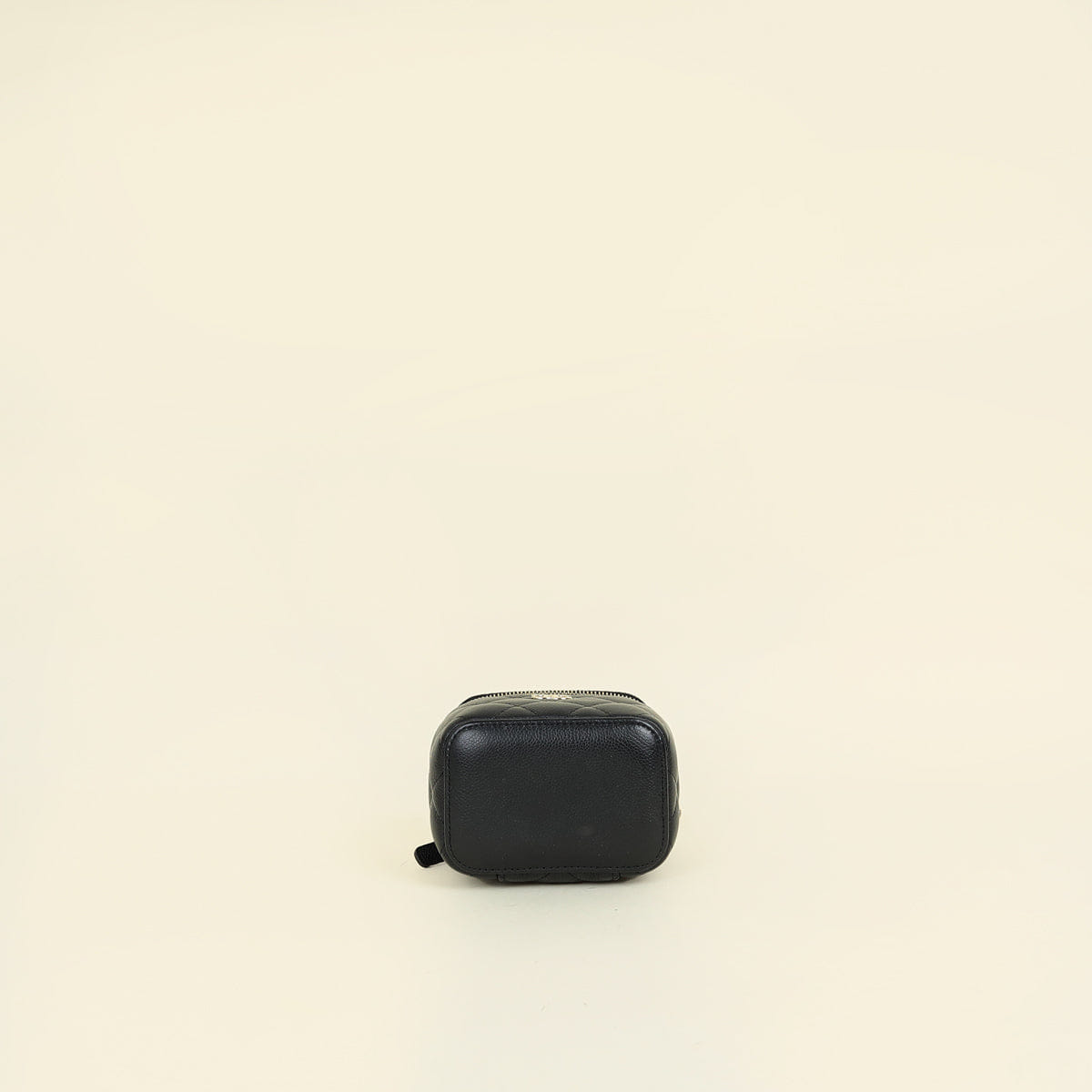 Chanel Black CC Links Mini Vanity Case With Chain