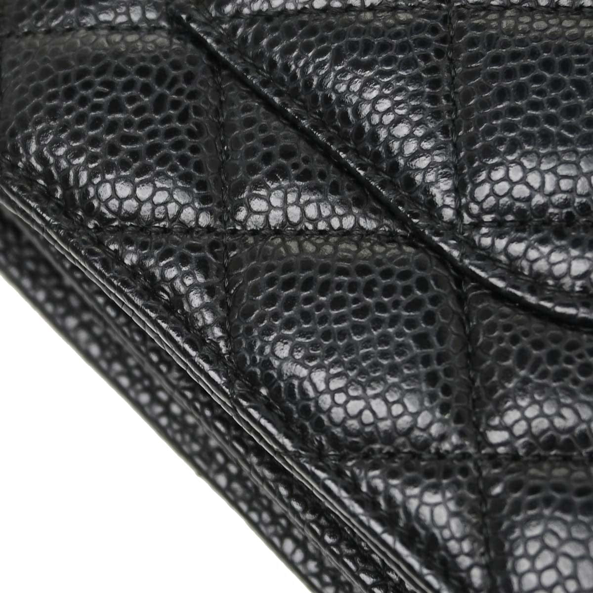 Chanel 2018 - 2019 Black Caviar Skin Classic WOC Wallet on Chain Bag
