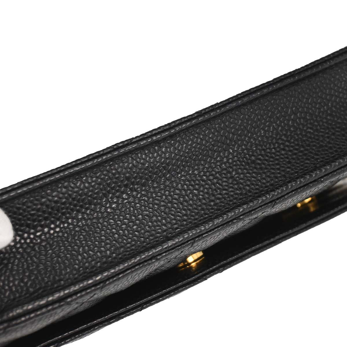 Chanel 2019 Black Caviar Skin Classic WOC Wallet on Chain Bag