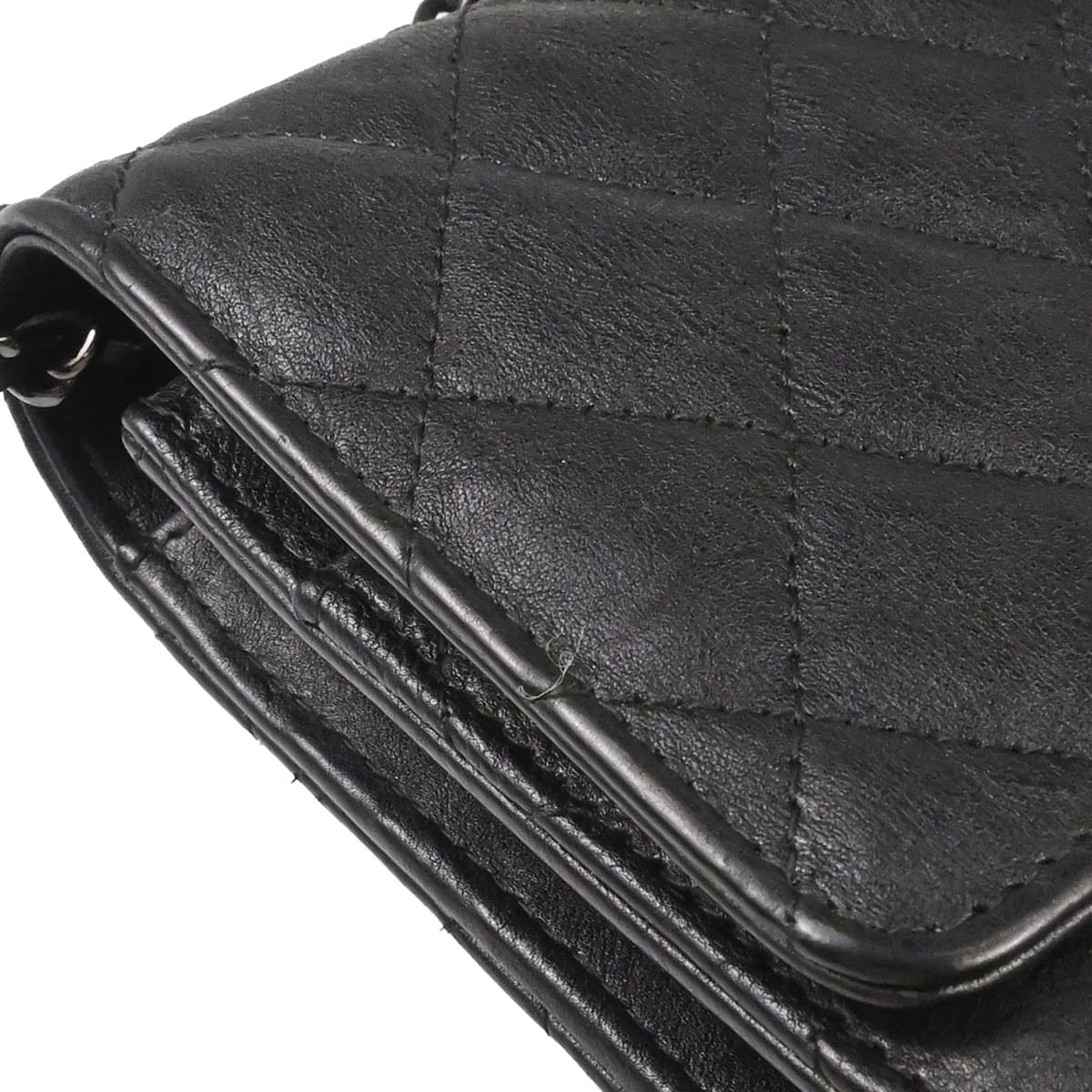 Chanel 2017 - 2018 Black Calfskin Classic WOC Wallet on Chain Bag