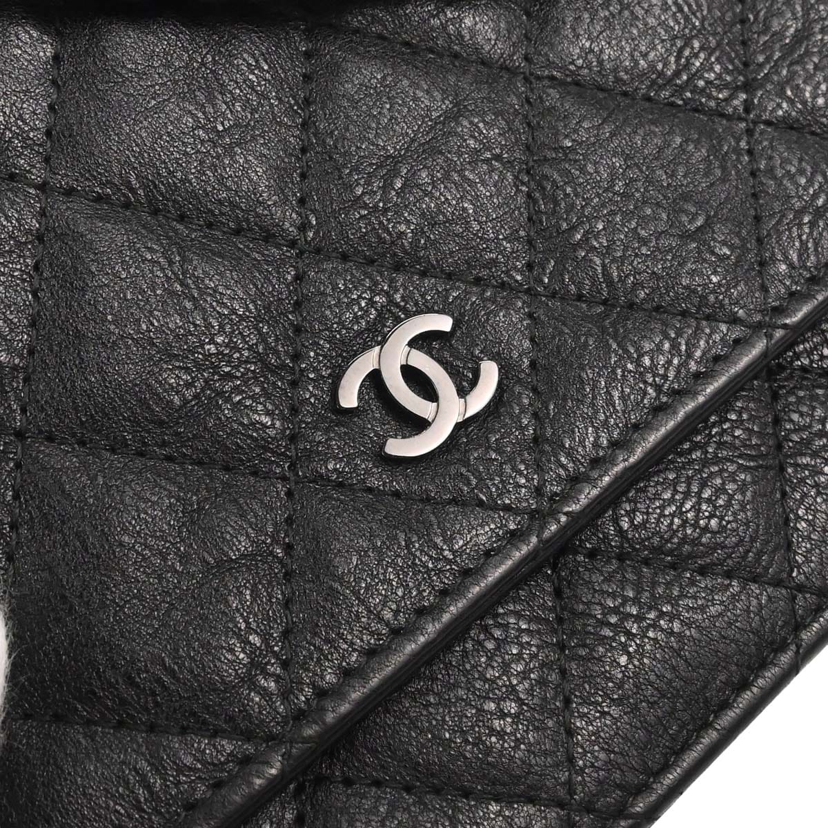 Chanel 2017 - 2018 Black Calfskin Classic WOC Wallet on Chain Bag