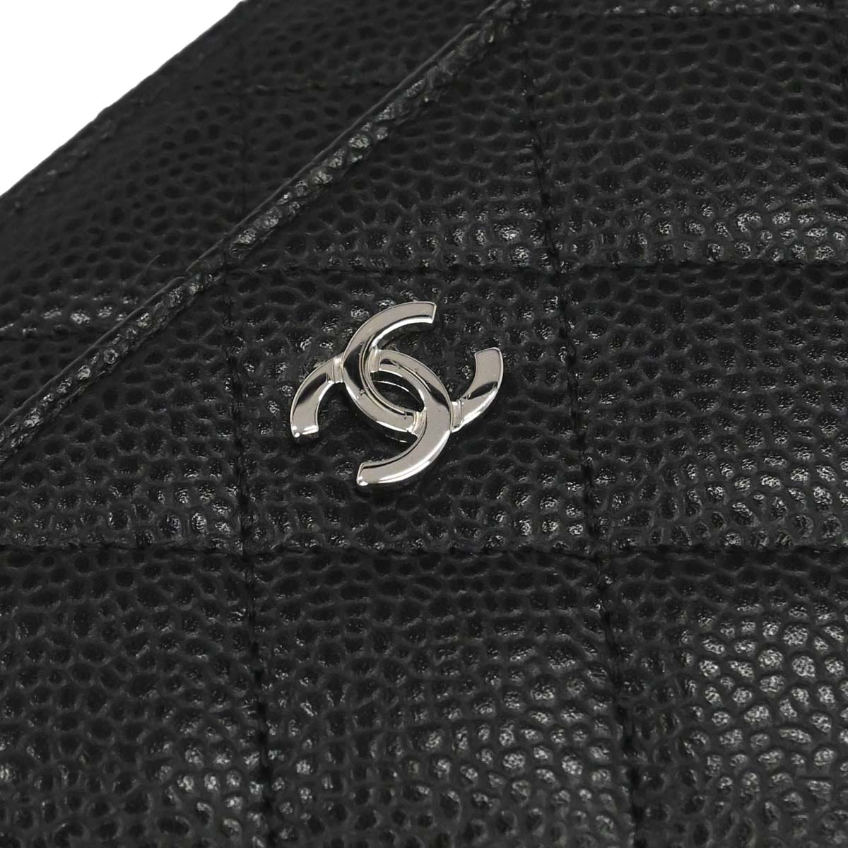 Chanel 2017 - 2018 Black Caviar Skin Classic WOC Wallet on Chain Bag