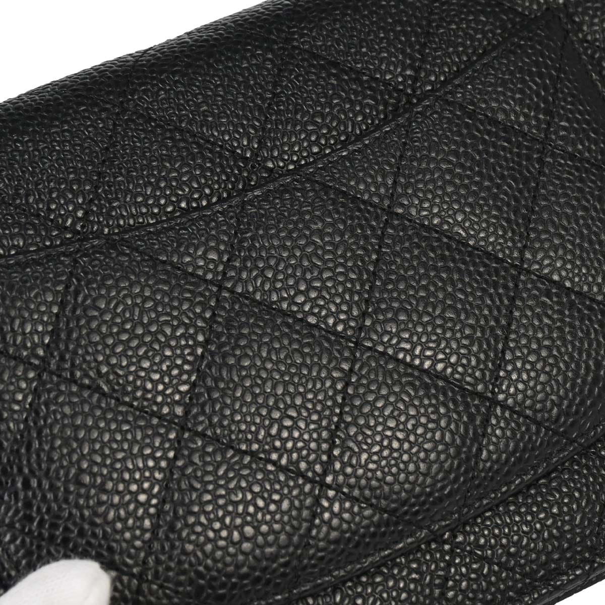 Chanel 2013 - 2014 Black Caviar Skin Classic WOC Wallet on Chain Bag