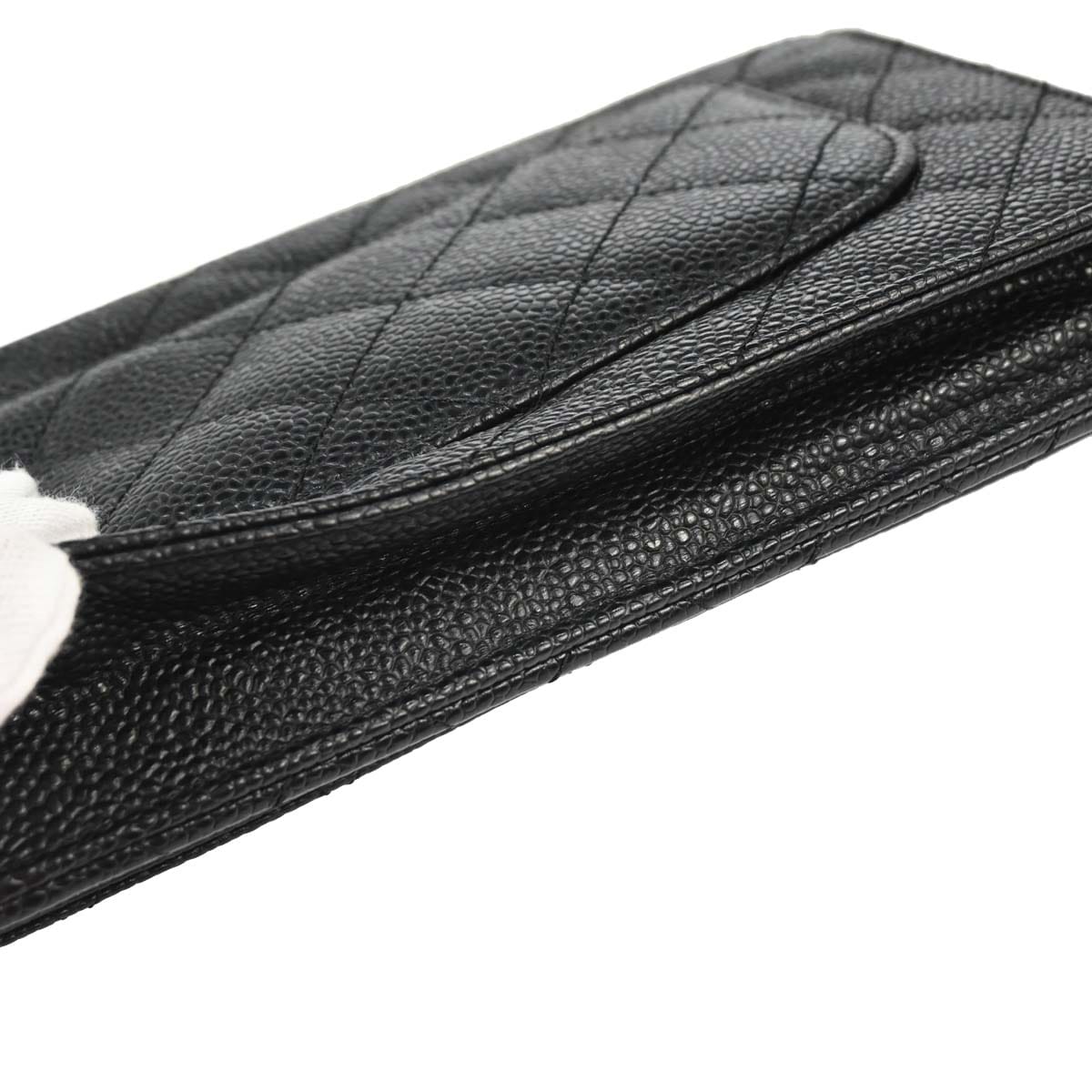 Chanel 2013 - 2014 Black Caviar Skin Classic WOC Wallet on Chain Bag