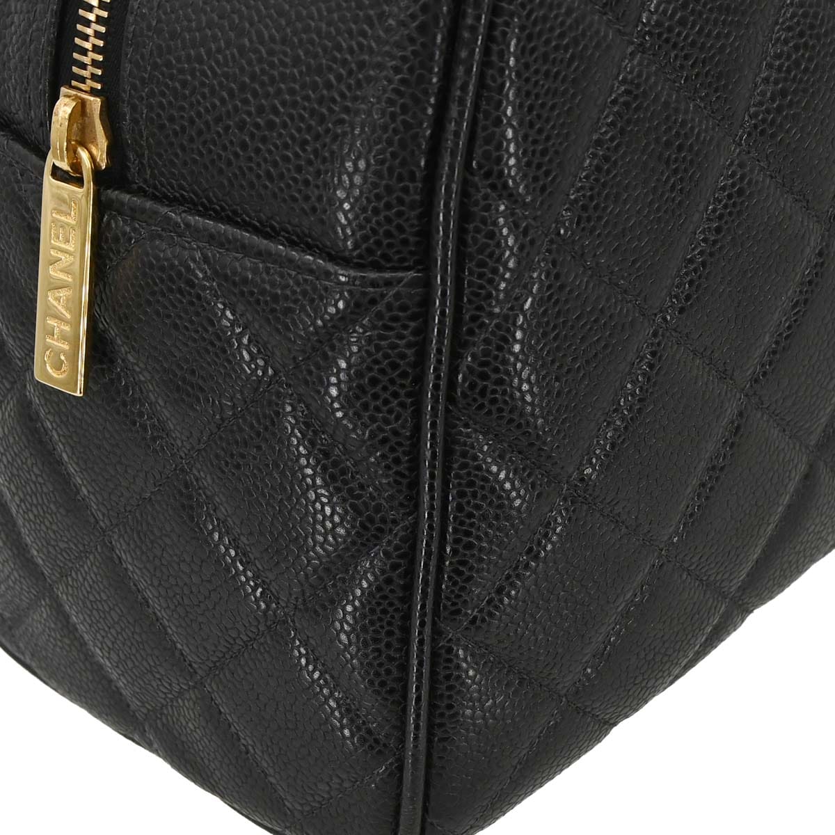 Chanel 2003 - 2004 Black Caviar Skin Bowling Bag 37
