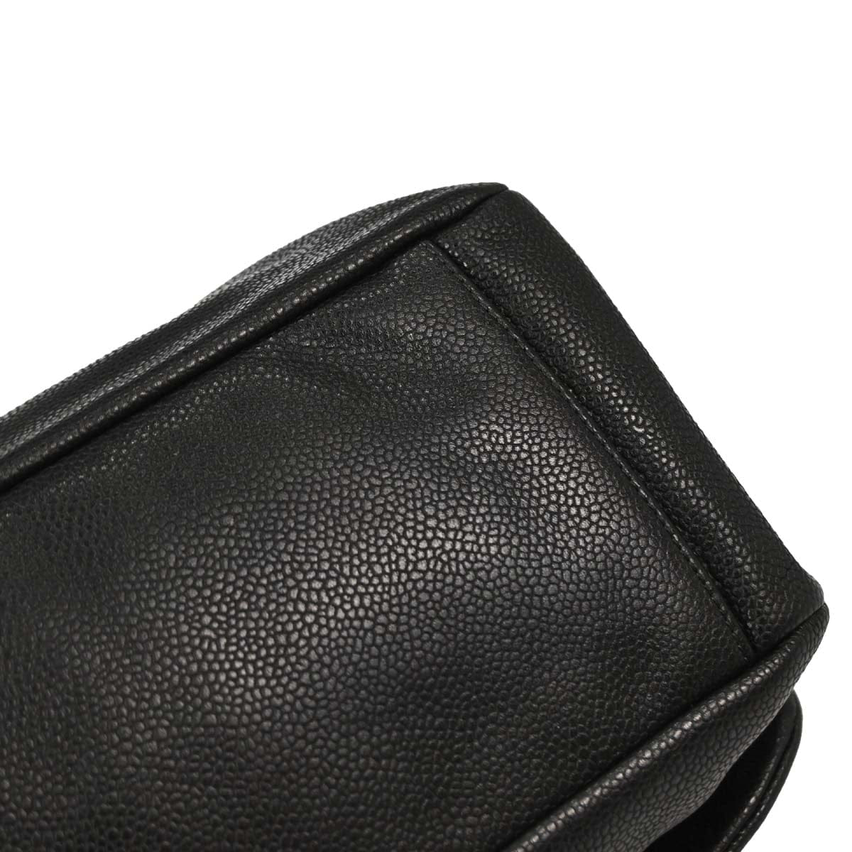 Chanel 2009 - 2010 Gray Caviar Skin Hobo Bag