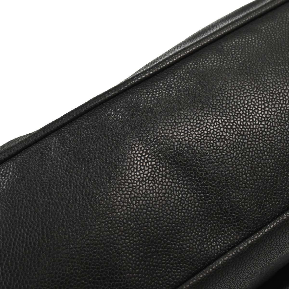 Chanel 2009 - 2010 Gray Caviar Skin Hobo Bag