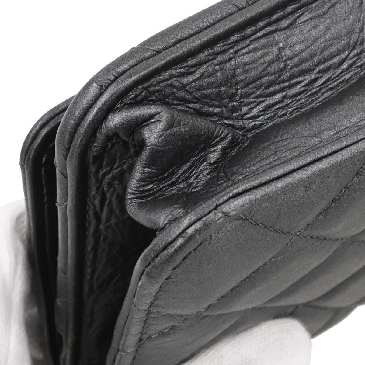 Chanel 2018 - 2019 Gray Lambskin Classic WOC Wallet on Chain Bag