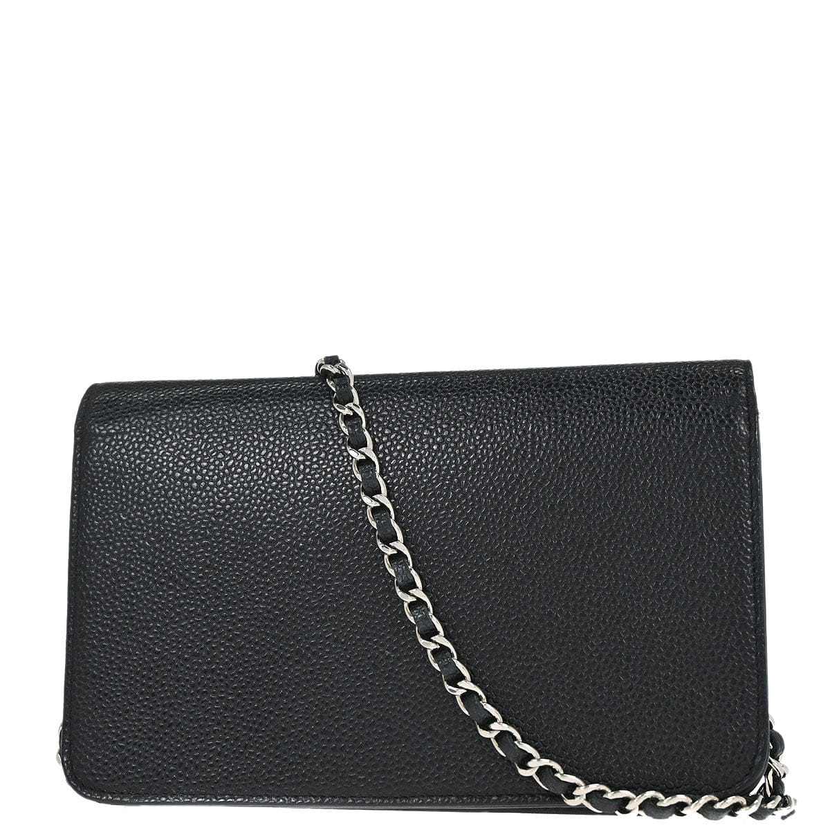 Chanel 2013 - 2014 Black Caviar Skin Timeless WOC Wallet on Chain Bag