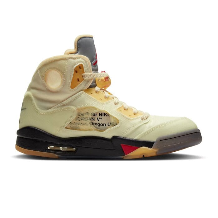 Off - White x Air Jordan 5 SP Sail