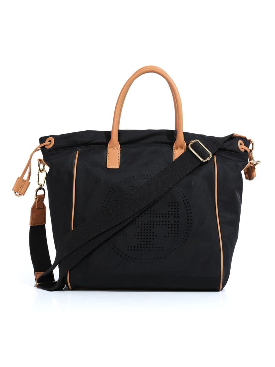 Tory Burch Perf Logo Drawstring Tote Bag