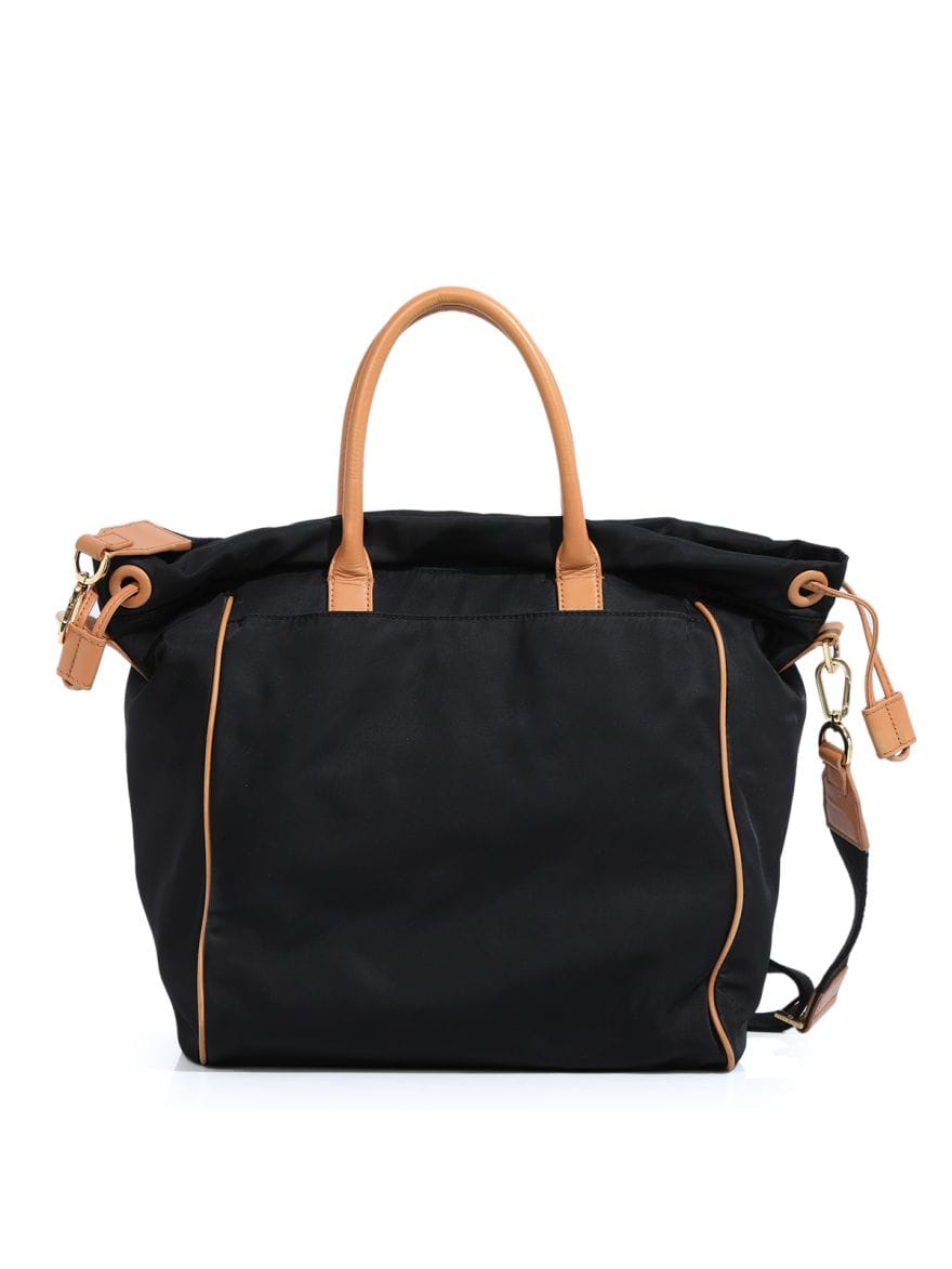 Tory Burch Perf Logo Drawstring Tote Bag