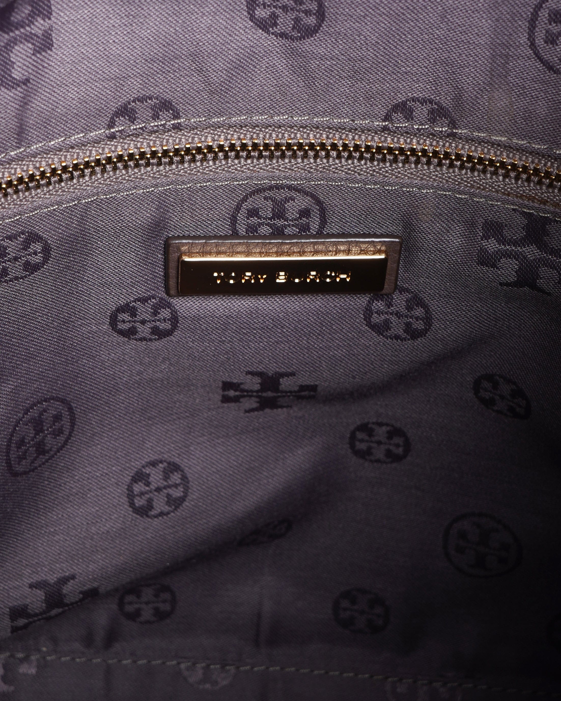 Tory burch taylor satchel tote in brown