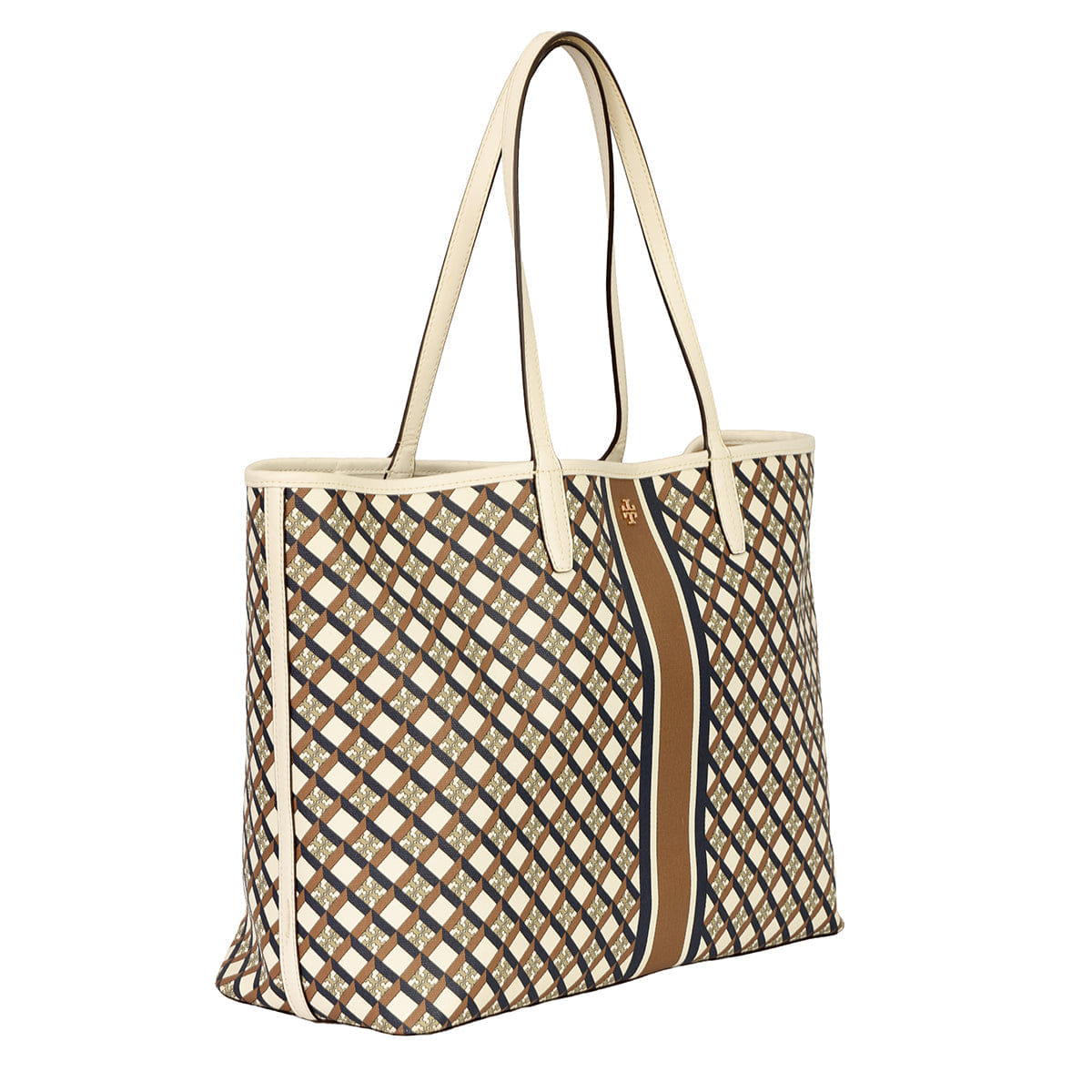 TORY BURCH GEO LOGO TOTE BAG
