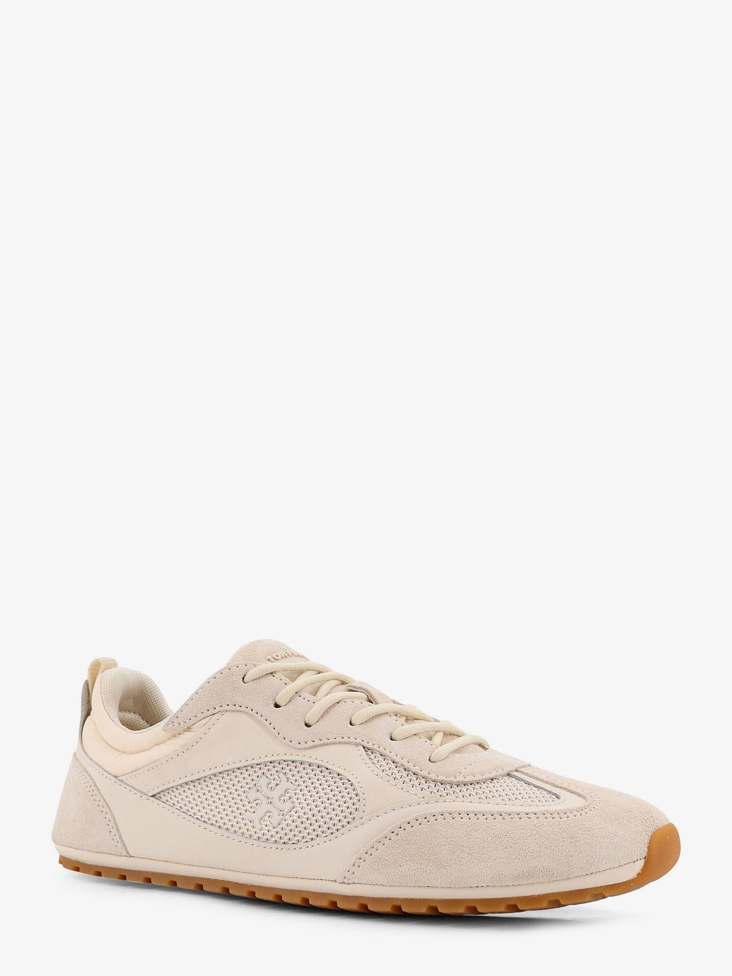 Tory Burch Field suede sneakers with leather inserts