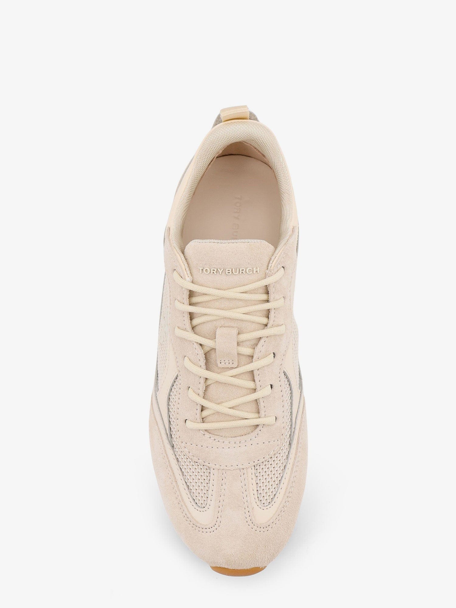 Tory Burch Field suede sneakers with leather inserts