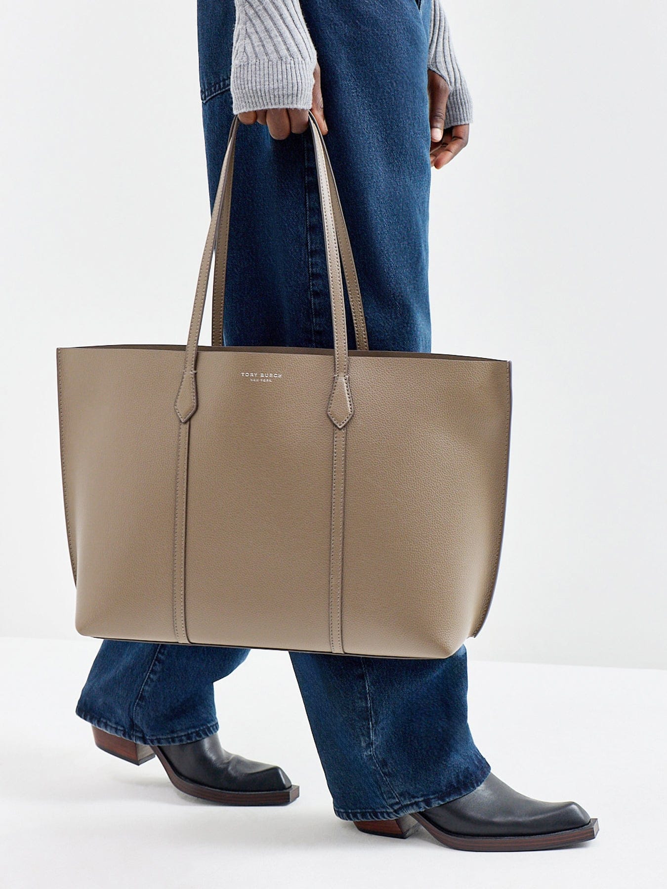 Tory Burch Perry Tote Bag Taupe