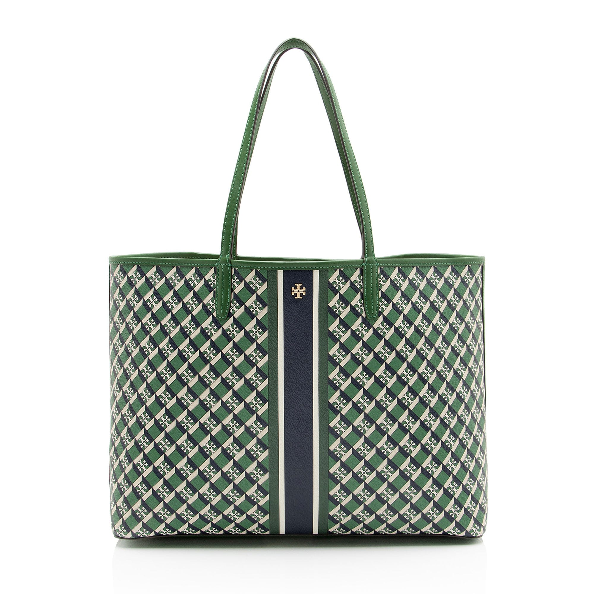 Tory Burch Coated Canvas Geo Tote