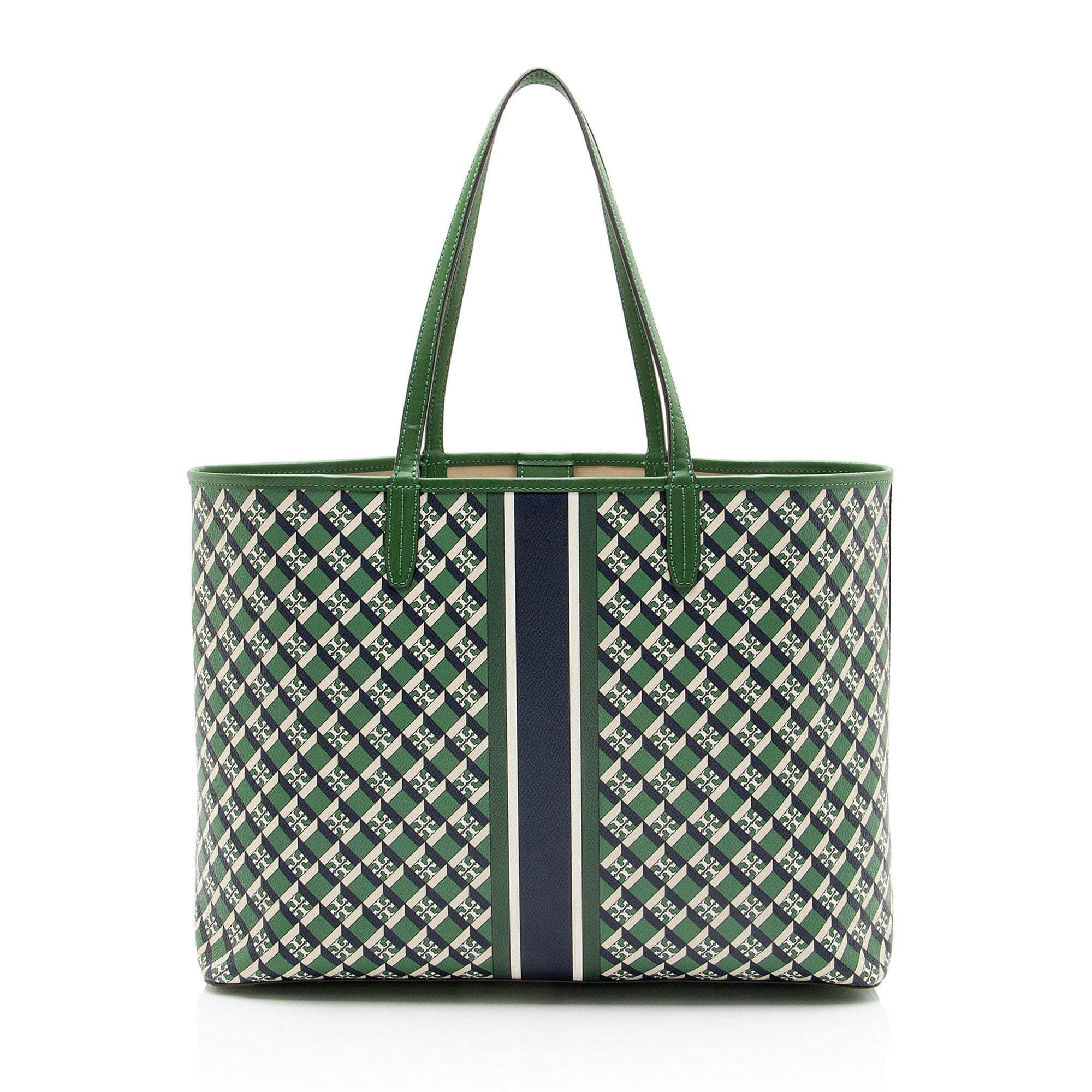 Tory Burch Coated Canvas Geo Tote