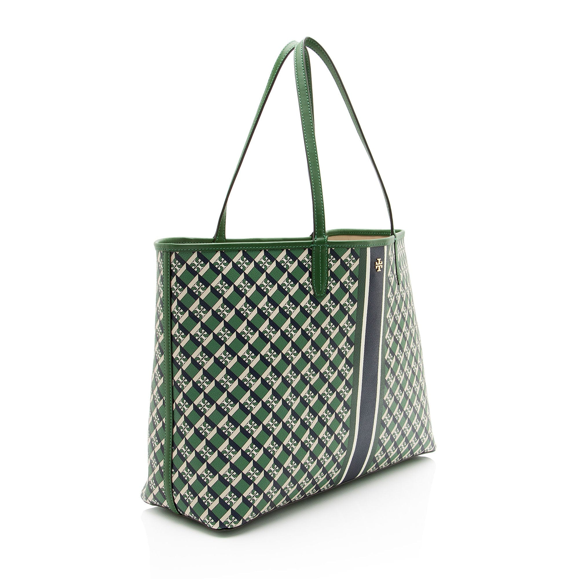 Tory Burch Coated Canvas Geo Tote