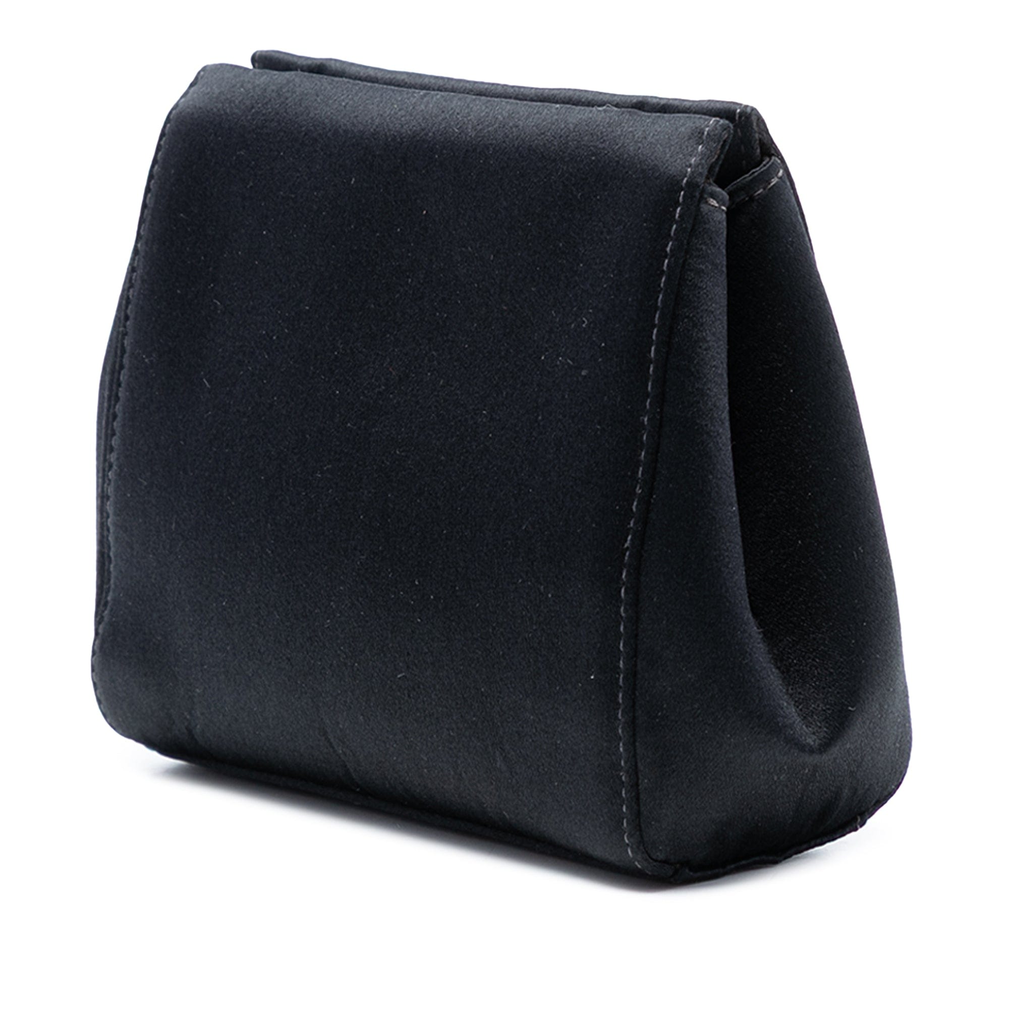 Chanel Satin Camellia Evening Bag