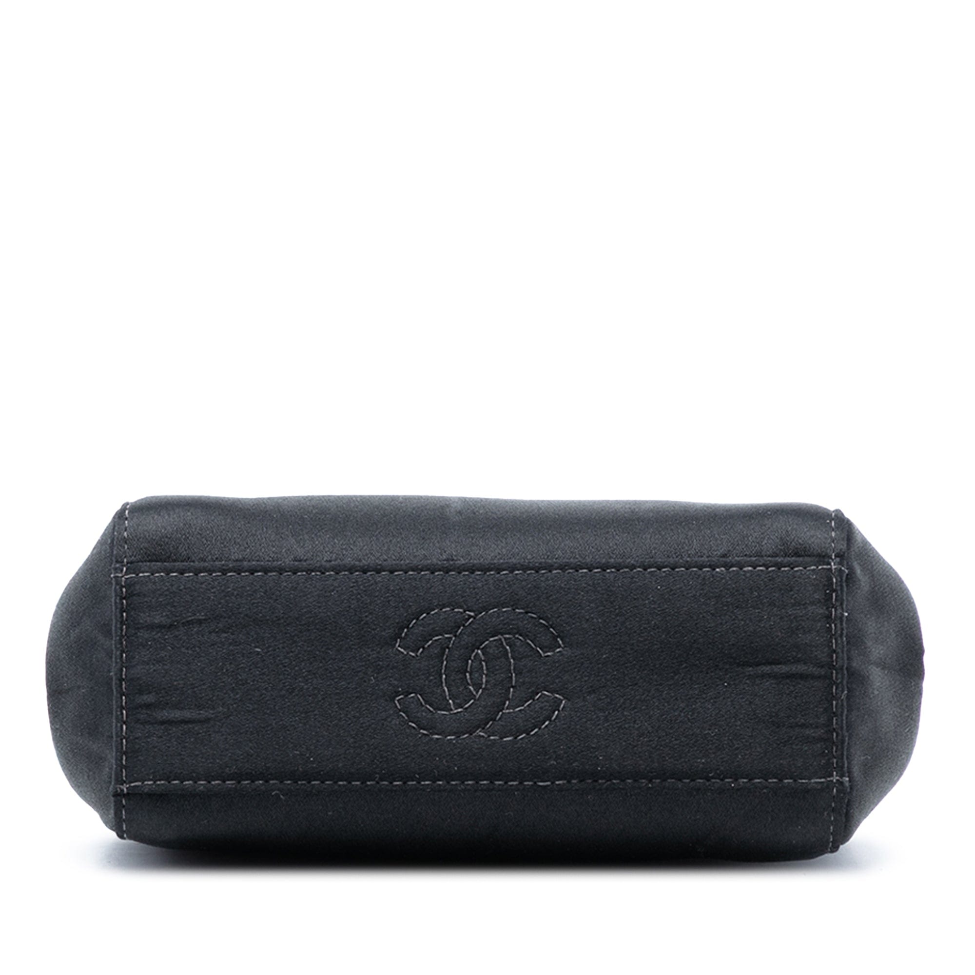 Chanel Satin Camellia Evening Bag