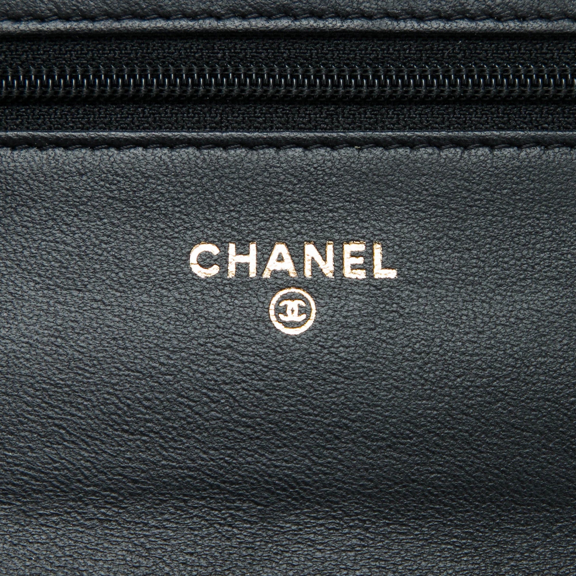 Chanel Quilted Lambskin Crest Wallet On Chain