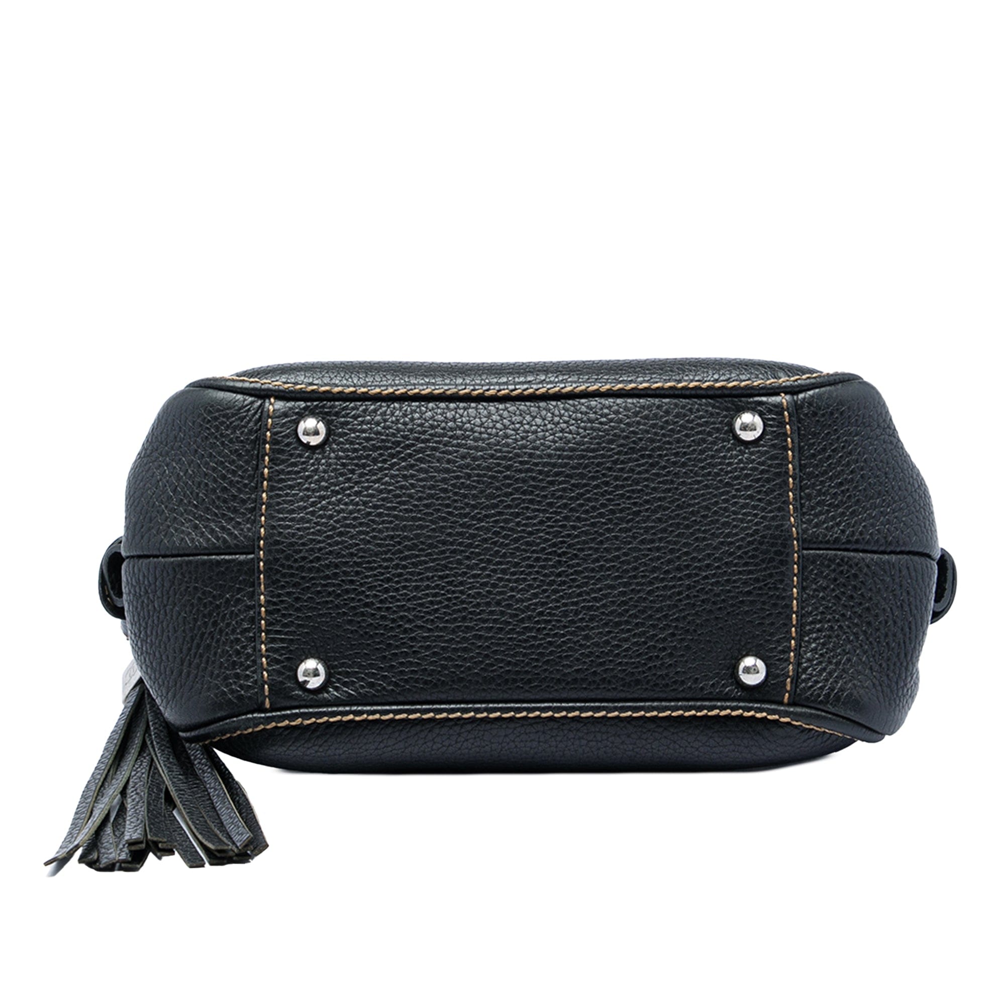 Chanel Grained Calfskin Tassel LAX Bowler Bag