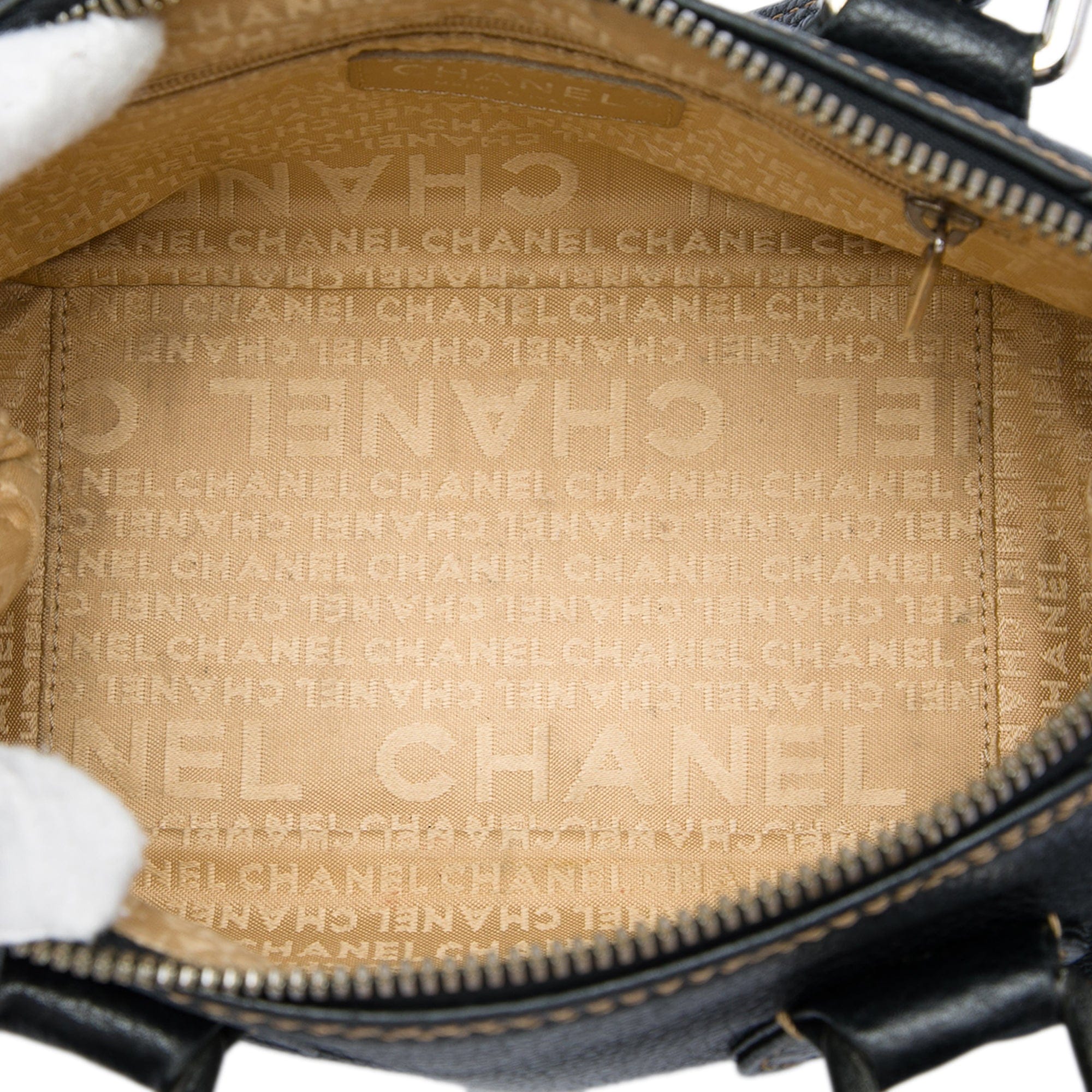 Chanel Grained Calfskin Tassel LAX Bowler Bag