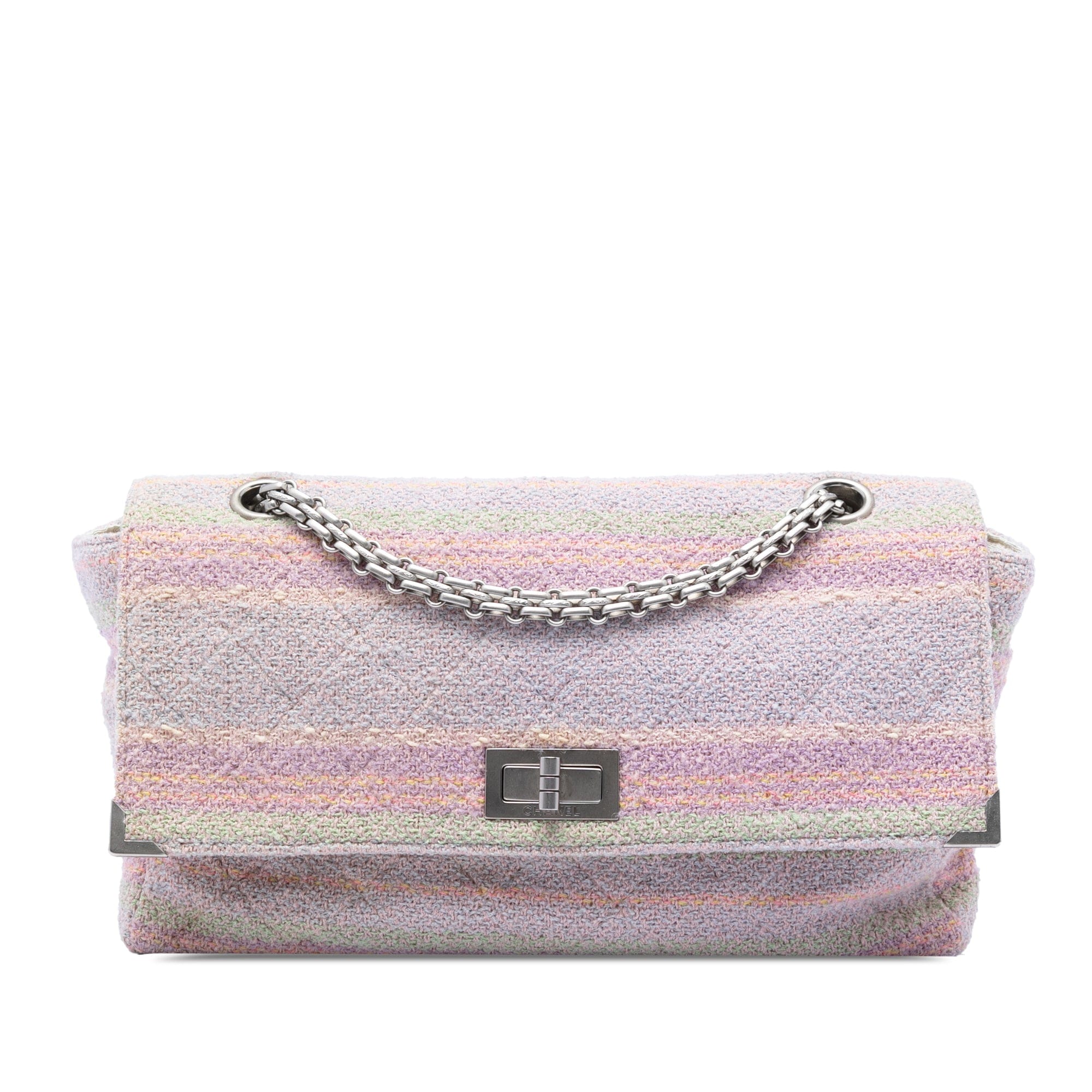 Chanel Quilted Tweed Reissue 2.55 Single Flap 225