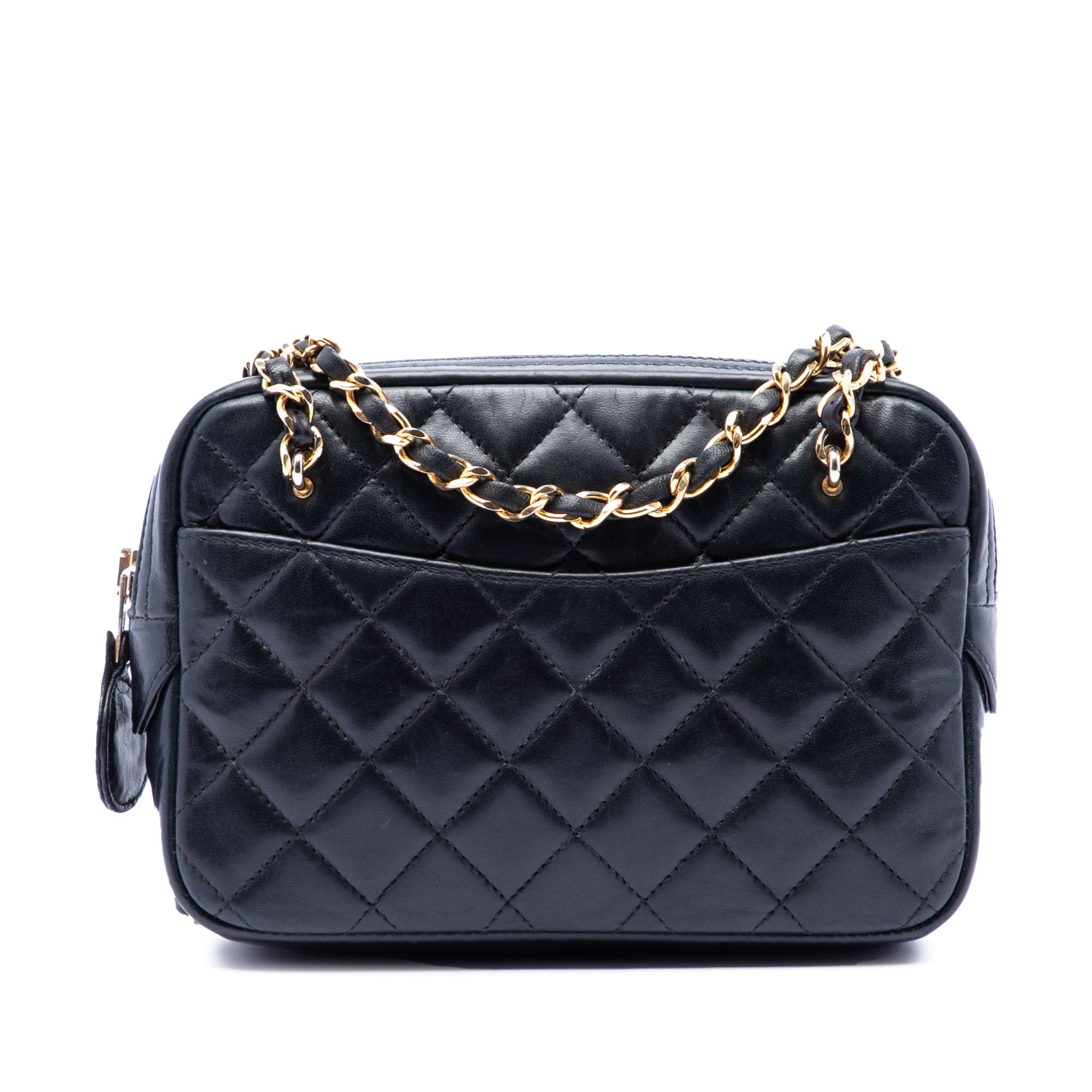 Chanel Mini CC Quilted Lambskin Pocket Chain Camera Bag