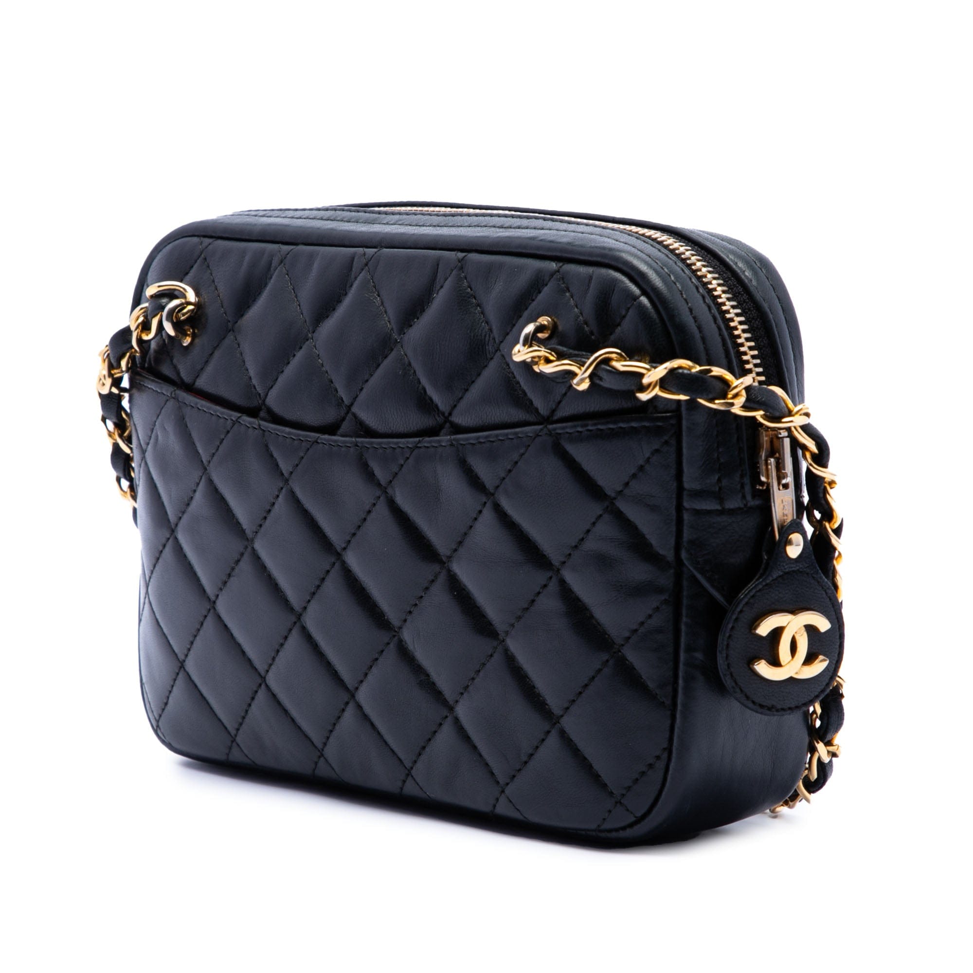 Chanel Mini CC Quilted Lambskin Pocket Chain Camera Bag