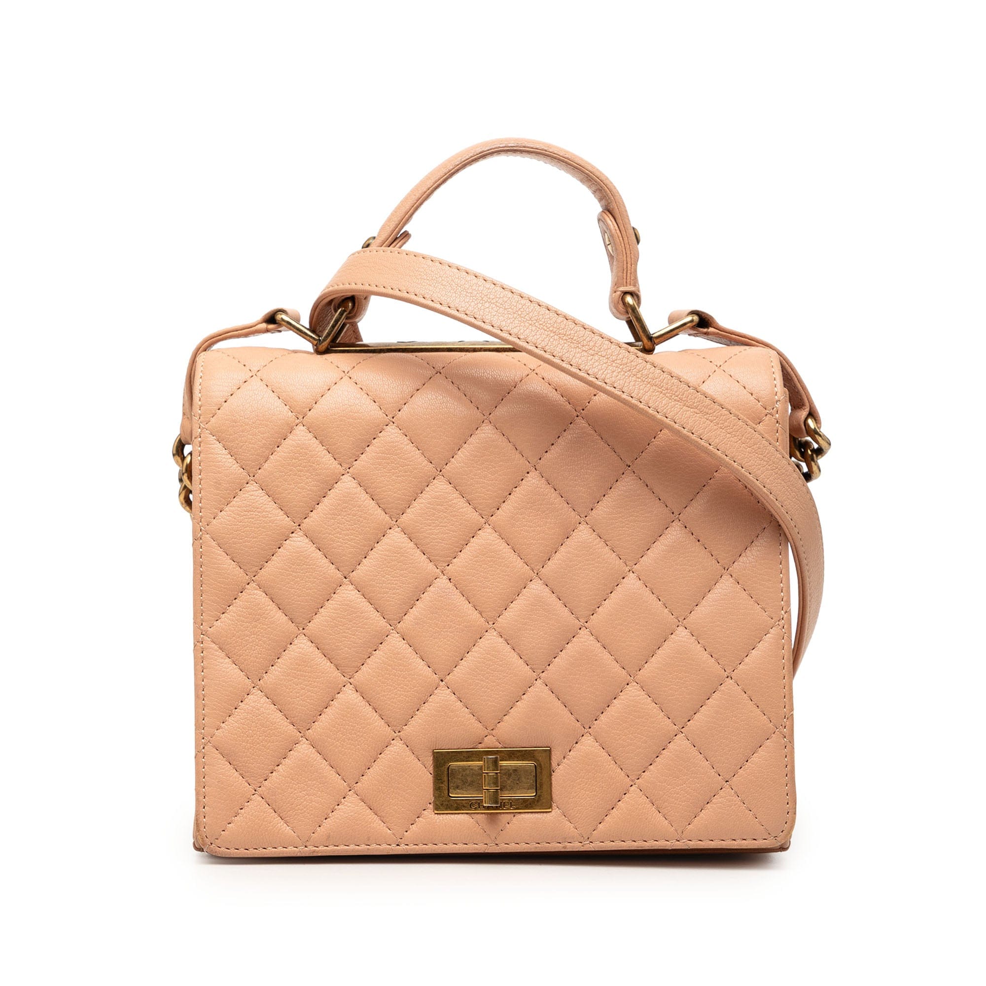 Chanel Large Quilted Goatskin Reissue 2.55 Rita Top Handle Flap