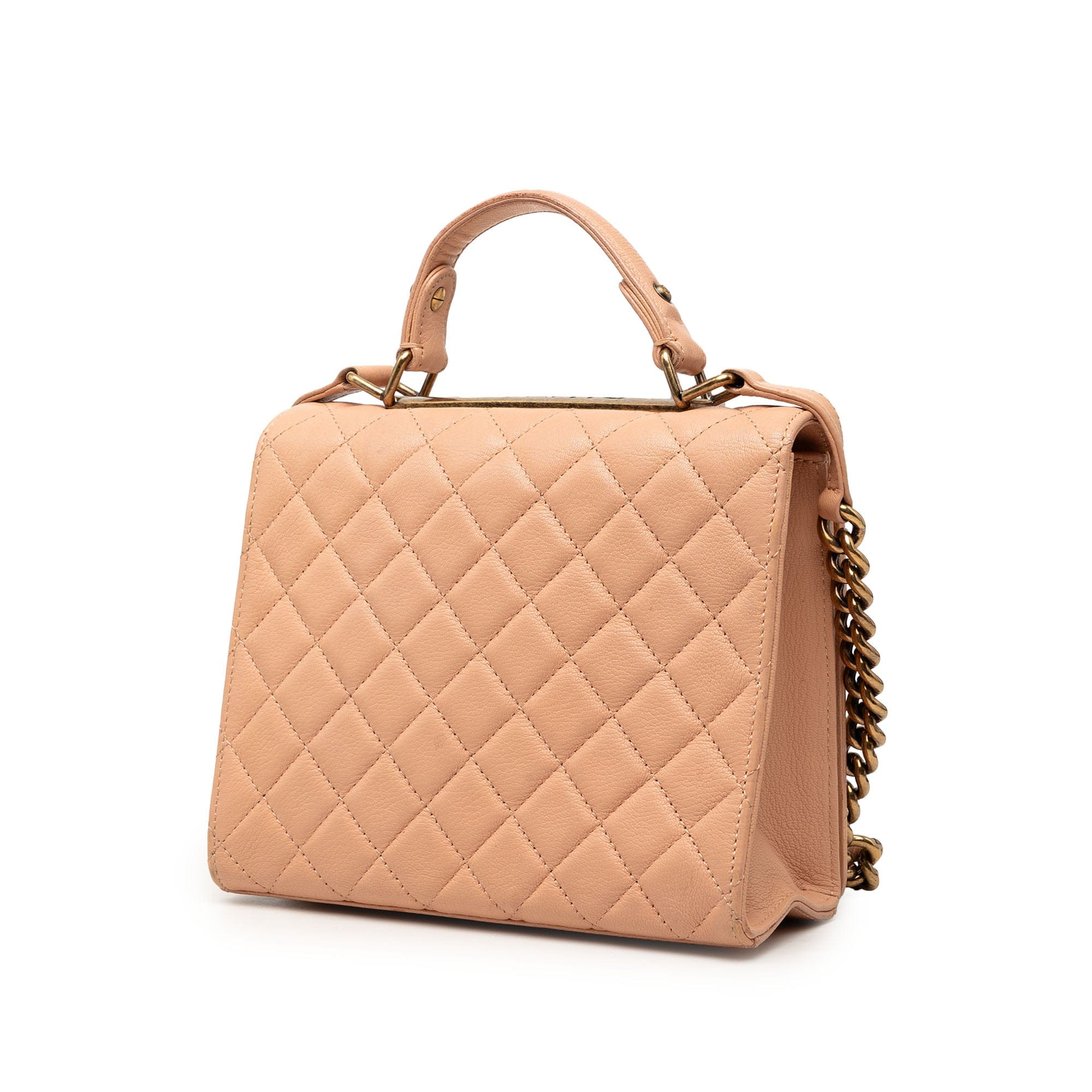 Chanel Large Quilted Goatskin Reissue 2.55 Rita Top Handle Flap