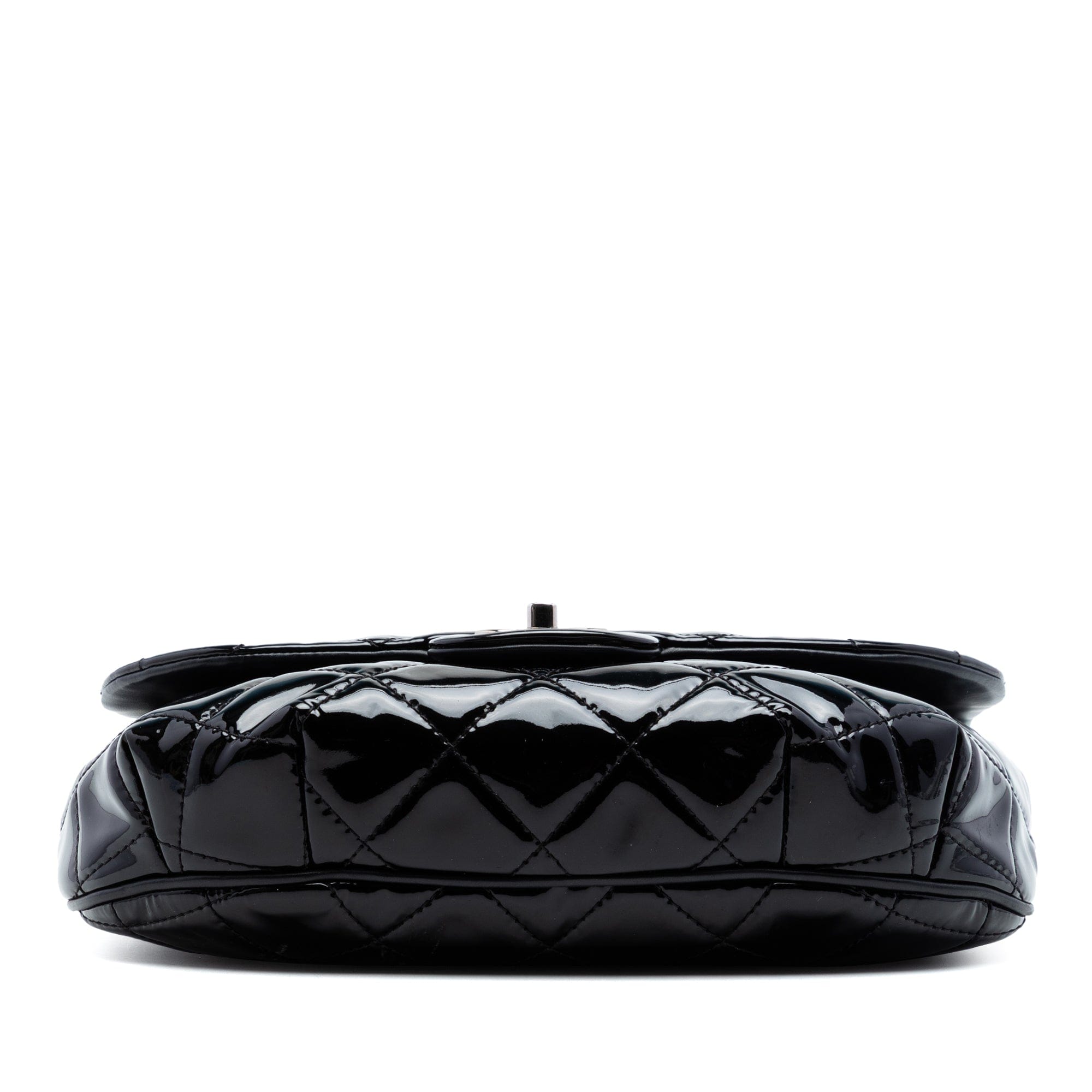 Chanel Medium Quilted Patent Bubble CC Flap