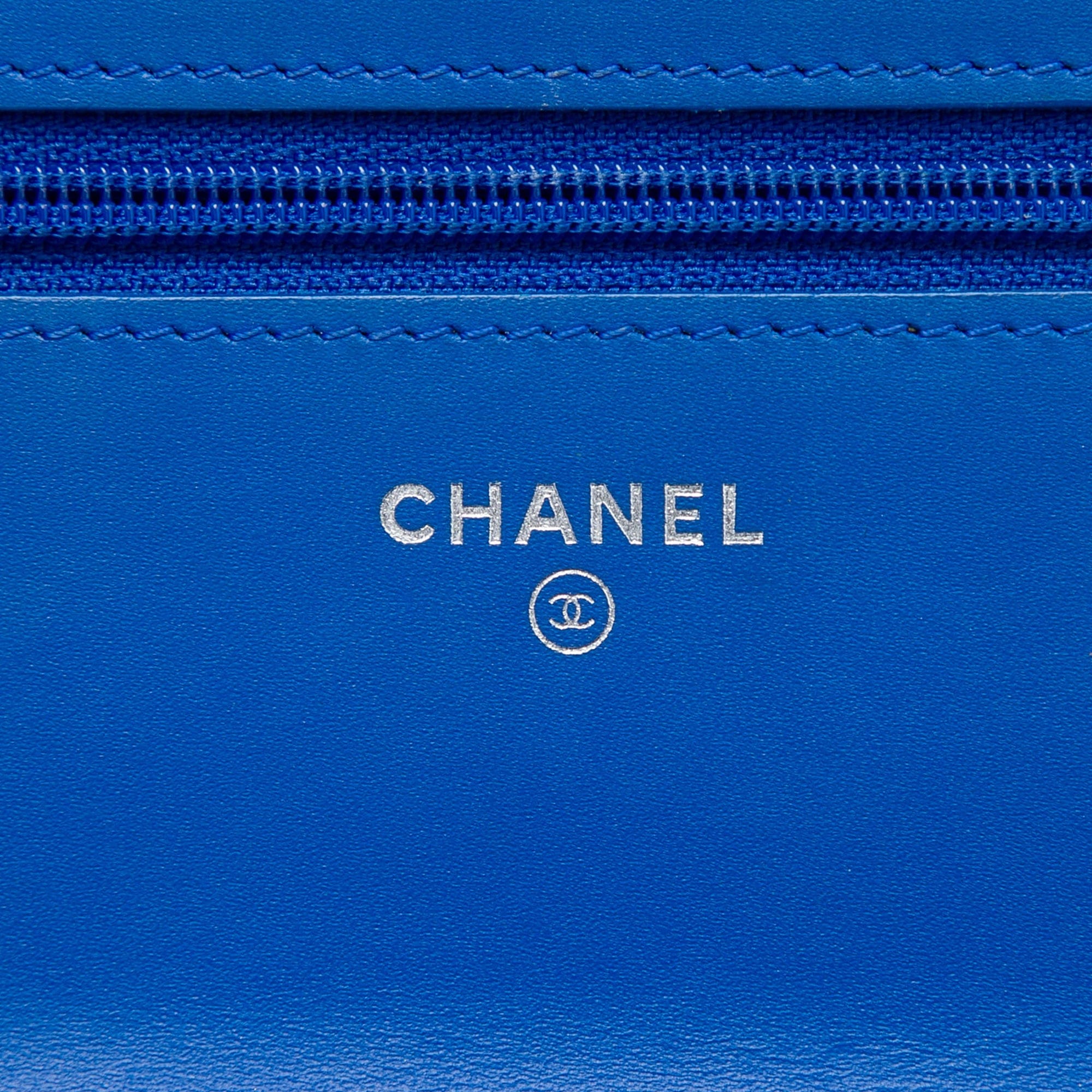 Chanel Quilted Patent Boy Wallet on Chain