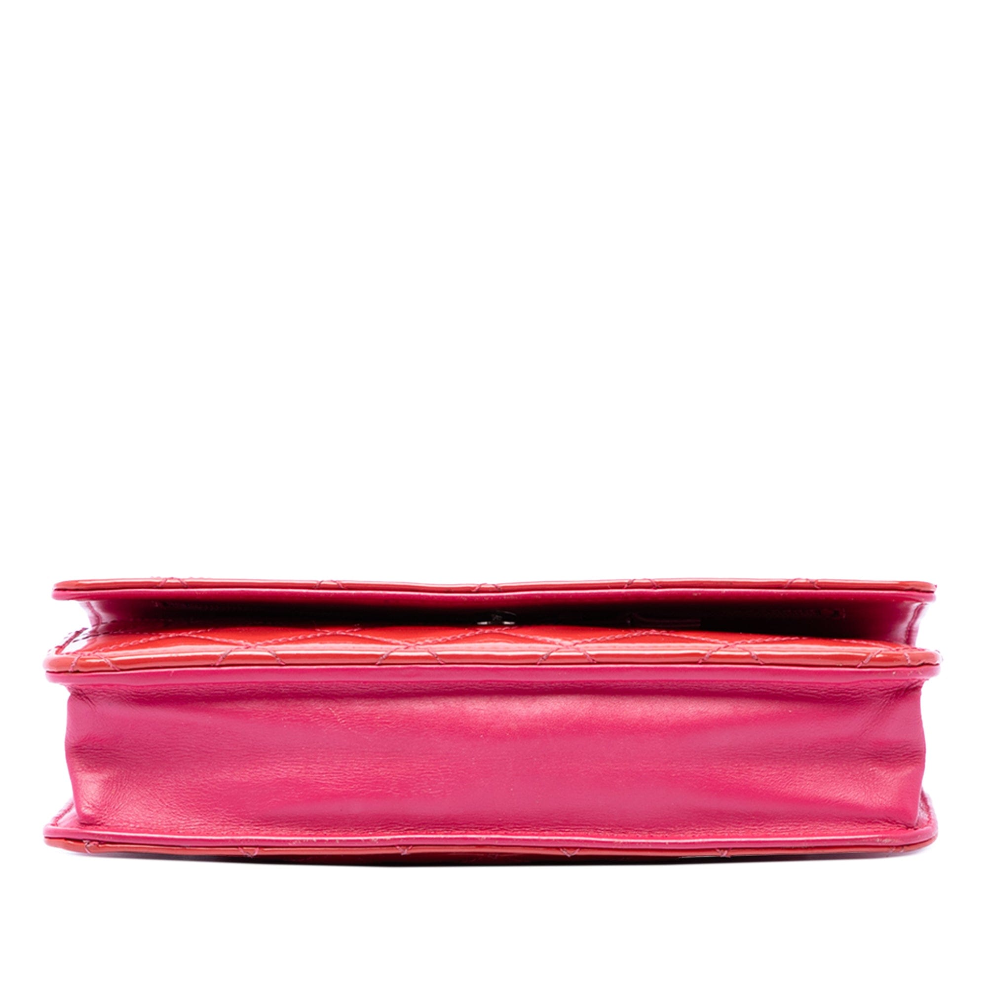 Chanel Bicolor Classic Patent Wallet On Chain
