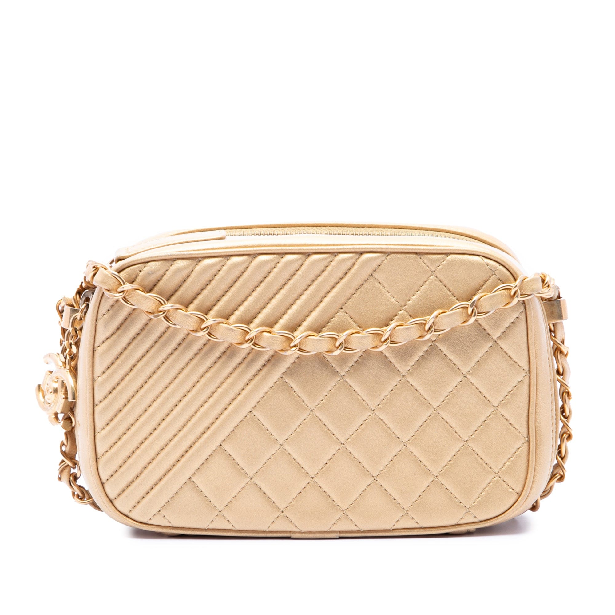 Chanel Small Quilted Lambskin Coco Boy Camera Bag