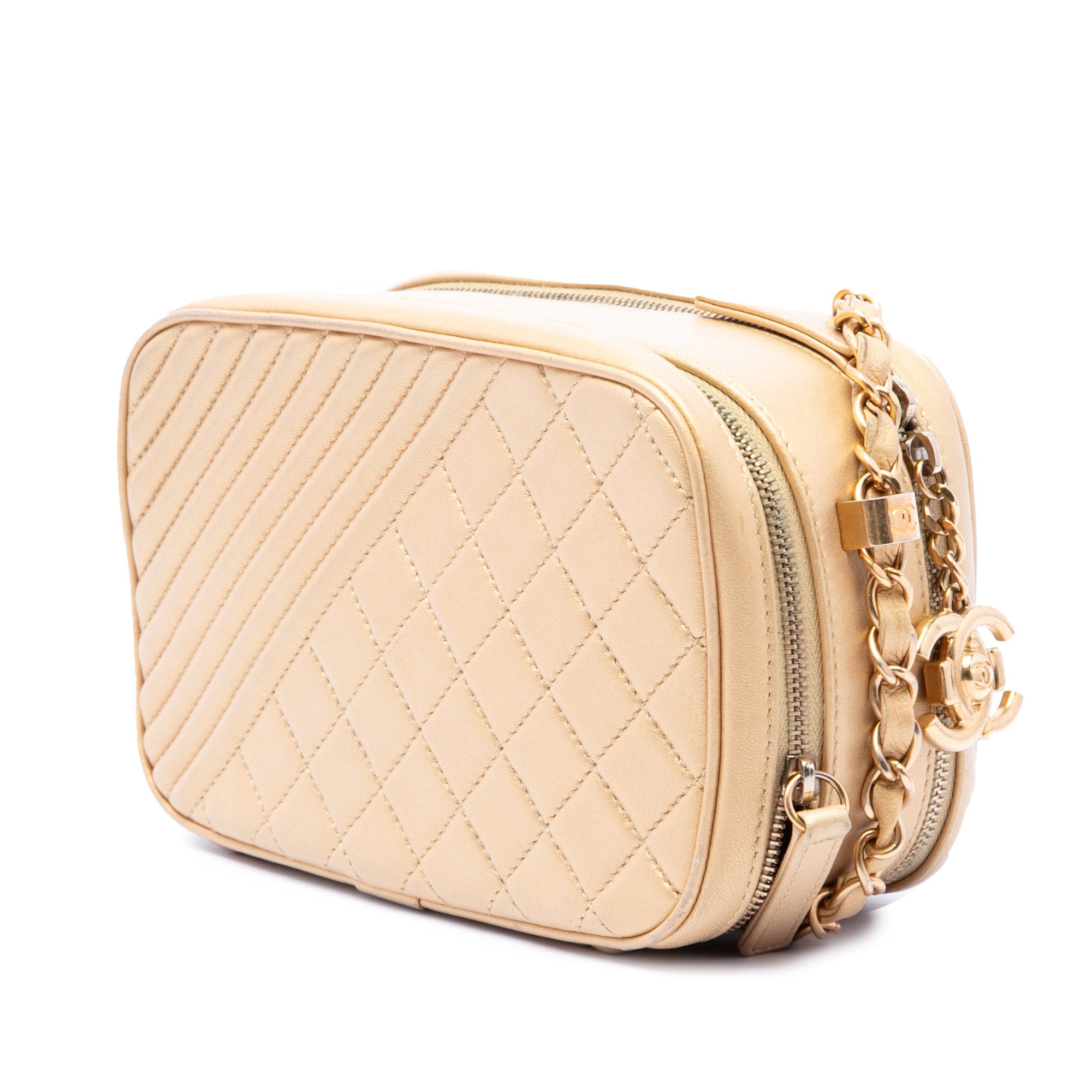 Chanel Small Quilted Lambskin Coco Boy Camera Bag