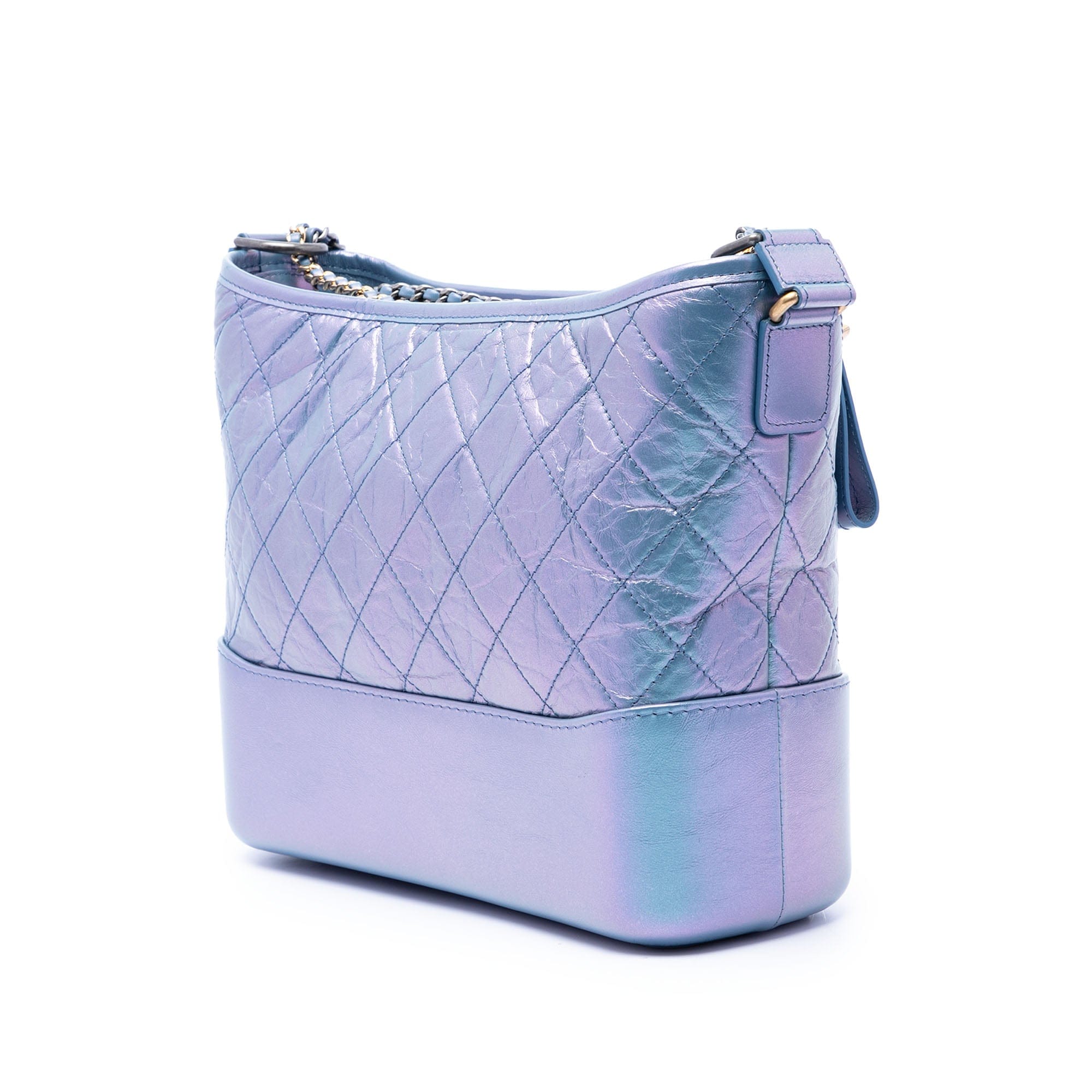 Chanel Medium Quilted Iridescent Lambskin and Calfskin Gabrielle Hobo