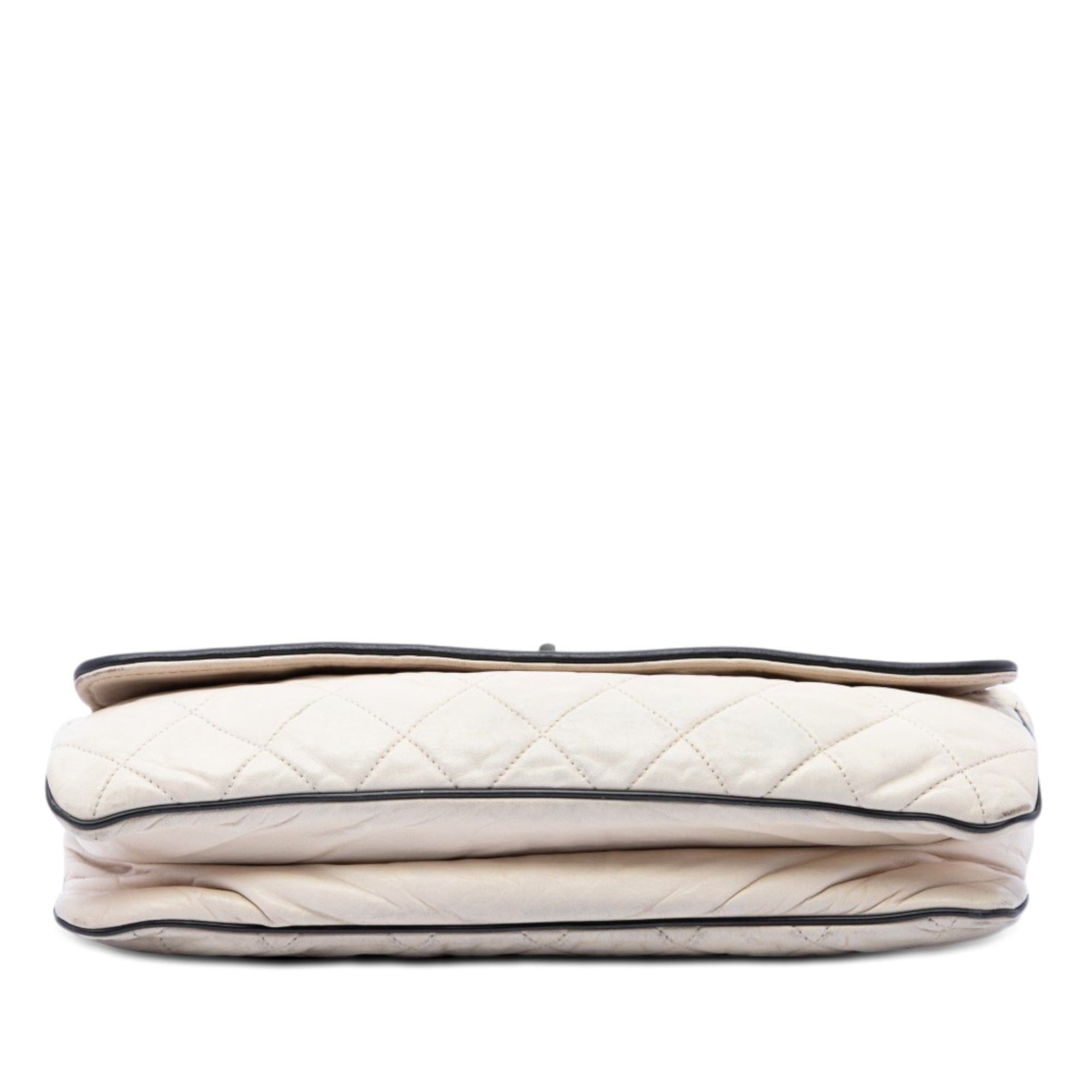 Chanel Quilted Lambskin East West Mademoiselle Flap