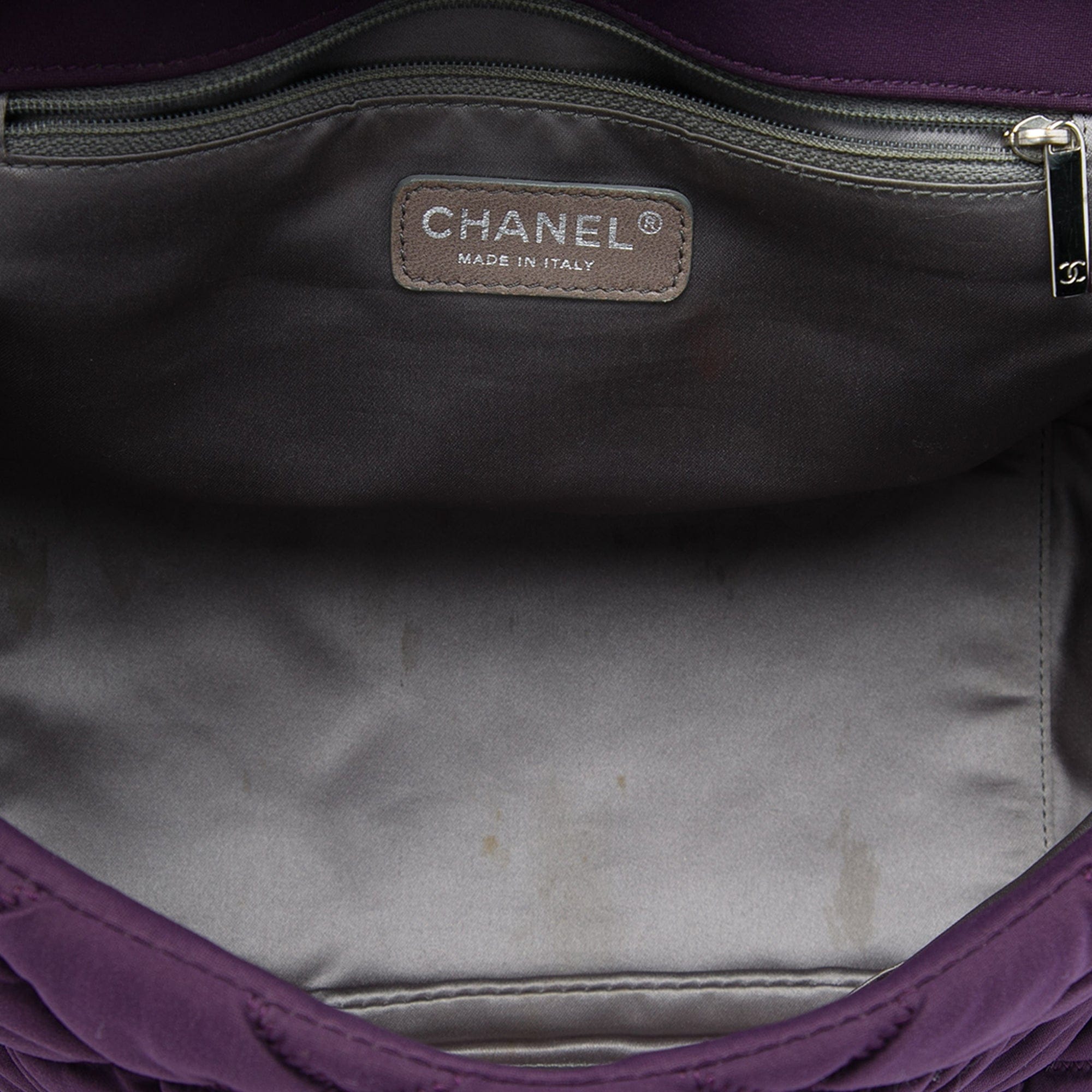 Chanel Nylon Bubble Quilt Accordion Chain Flap