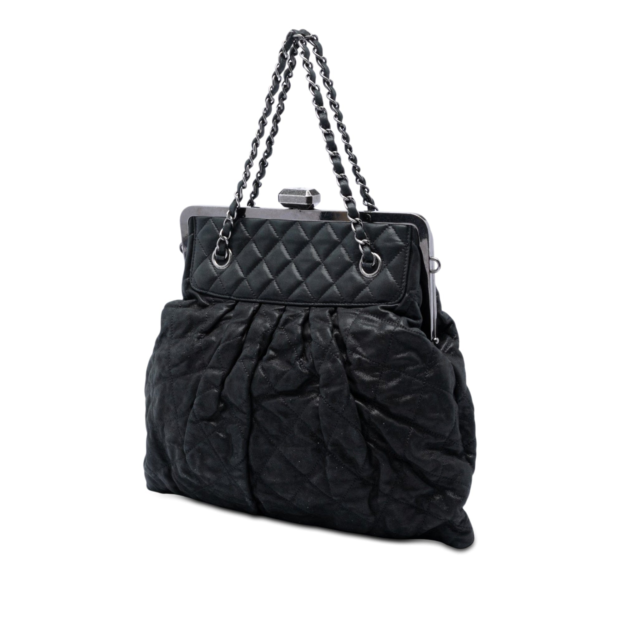 Chanel Quilted Iridescent Calfskin Chic Quilt Frame Satchel
