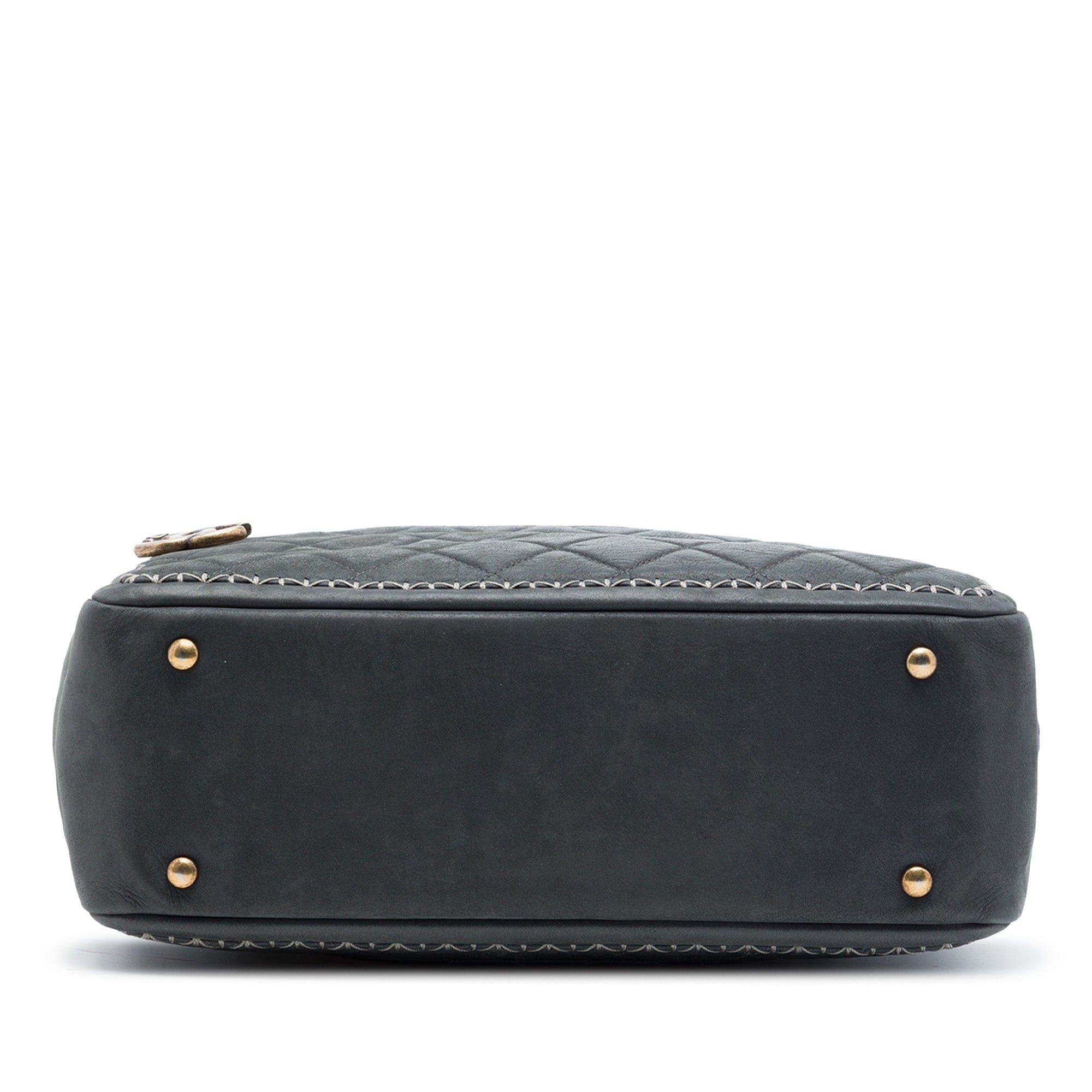 Chanel CC Quilted Iridescent Calfskin Whipstitch Camera Bag