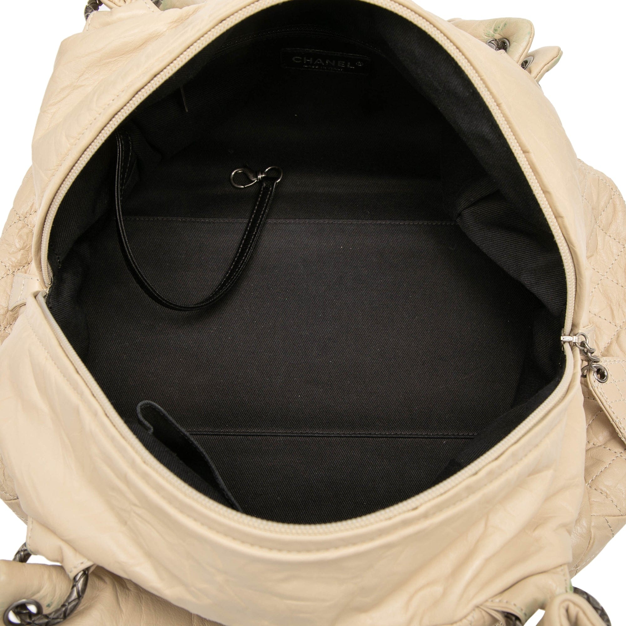 Chanel CC Quilted Aged Calfskin Coco Rider Bowling Bag