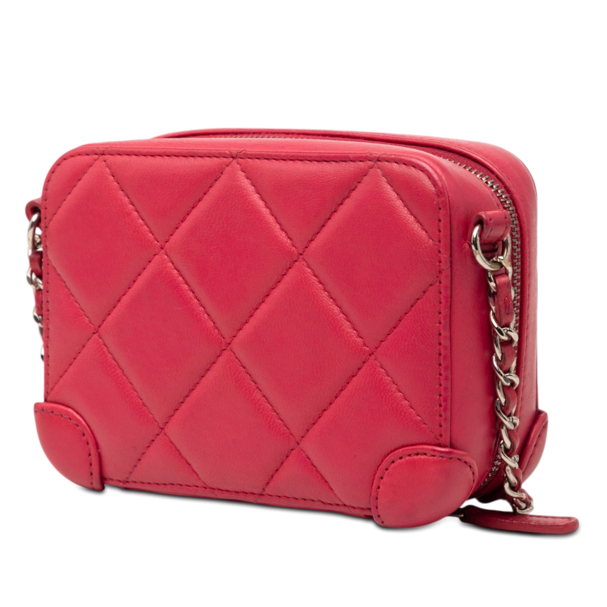 Chanel Mini Quilted Lambskin Covered CC Camera Bag